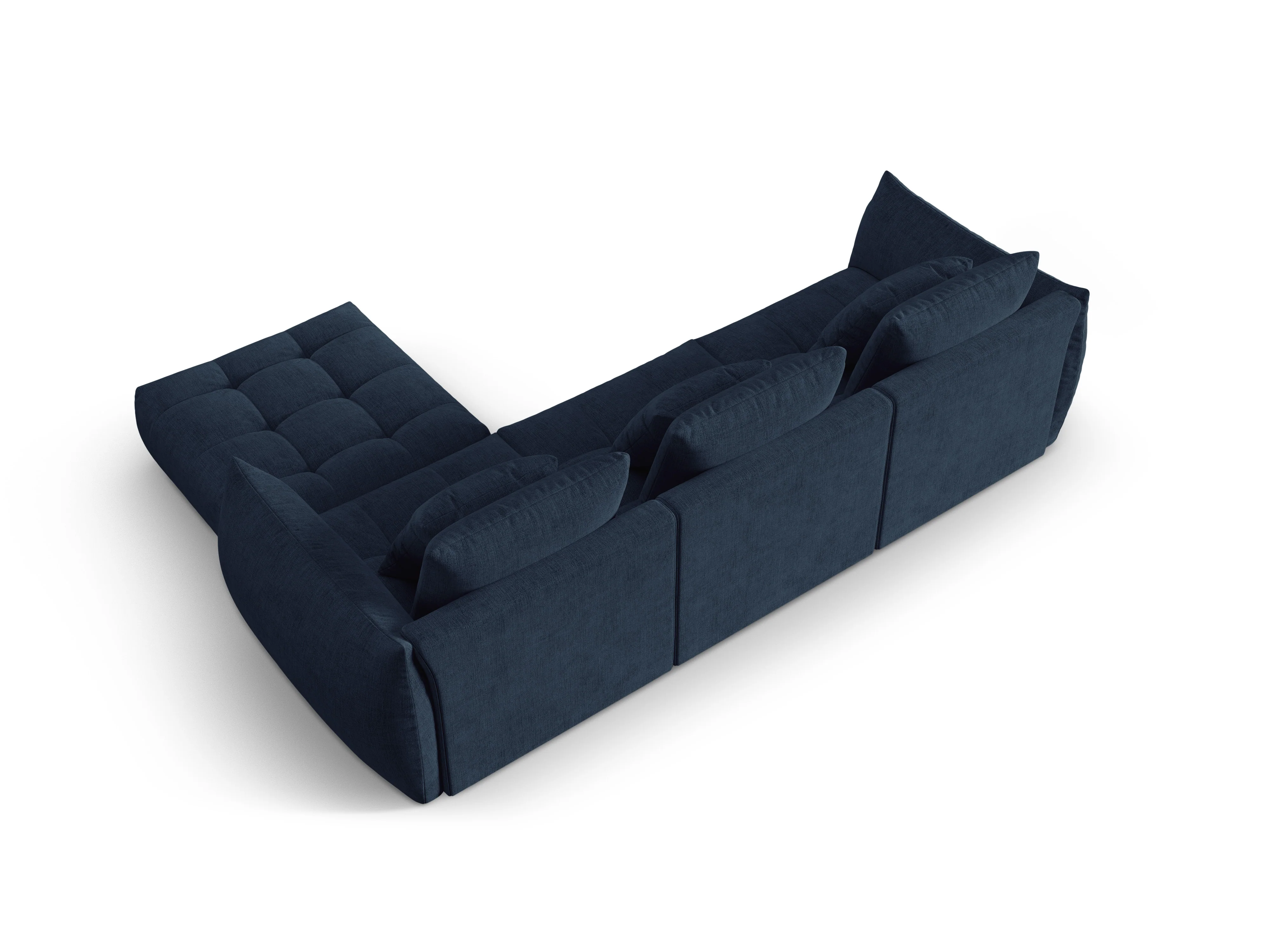 Narożnik modułowy BLOOM ciemnoniebieski szenil - Image 4