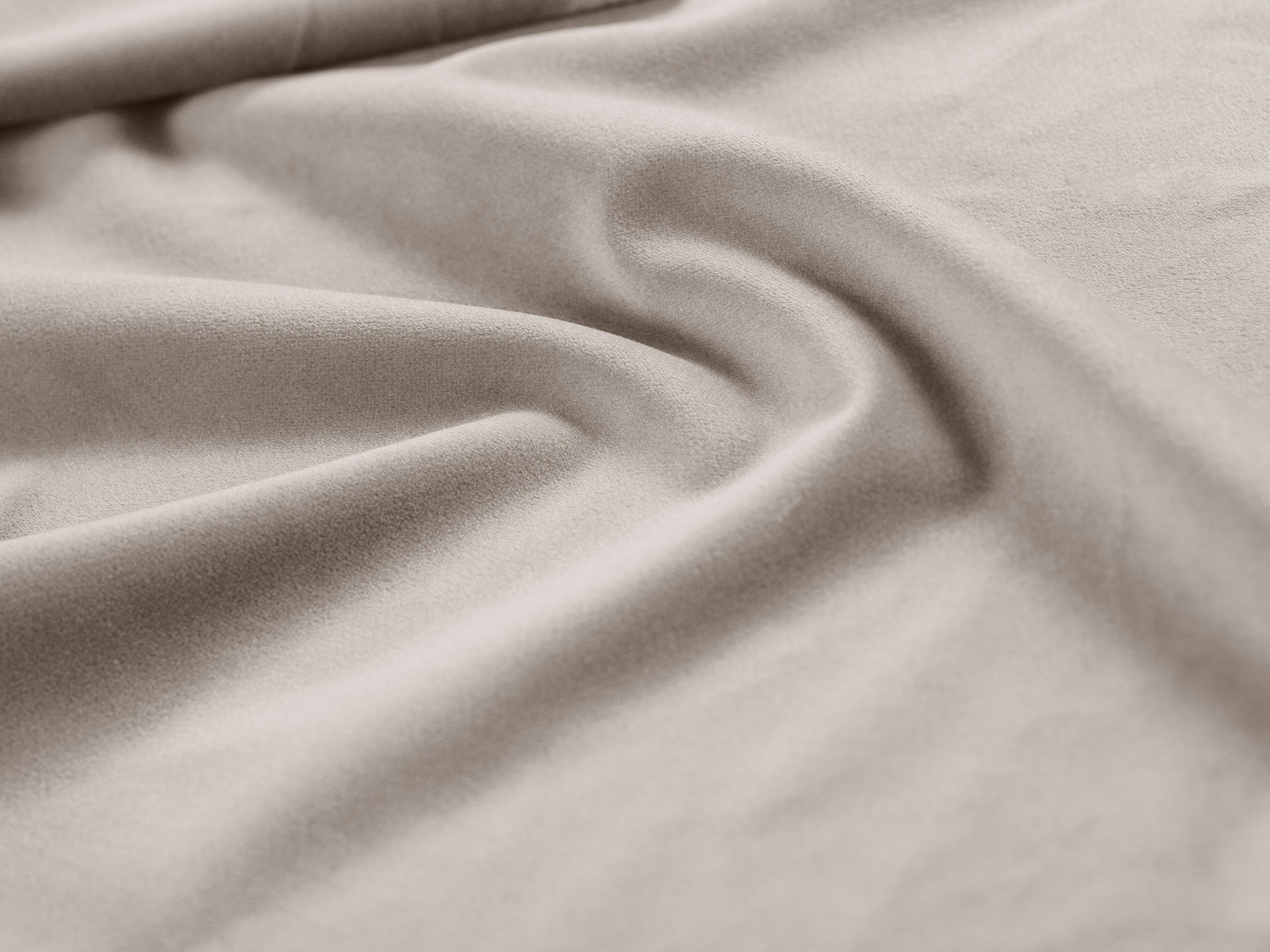 Narożnik aksamitny prawostronny z funkcją spania PUMA beżowy - Image 7