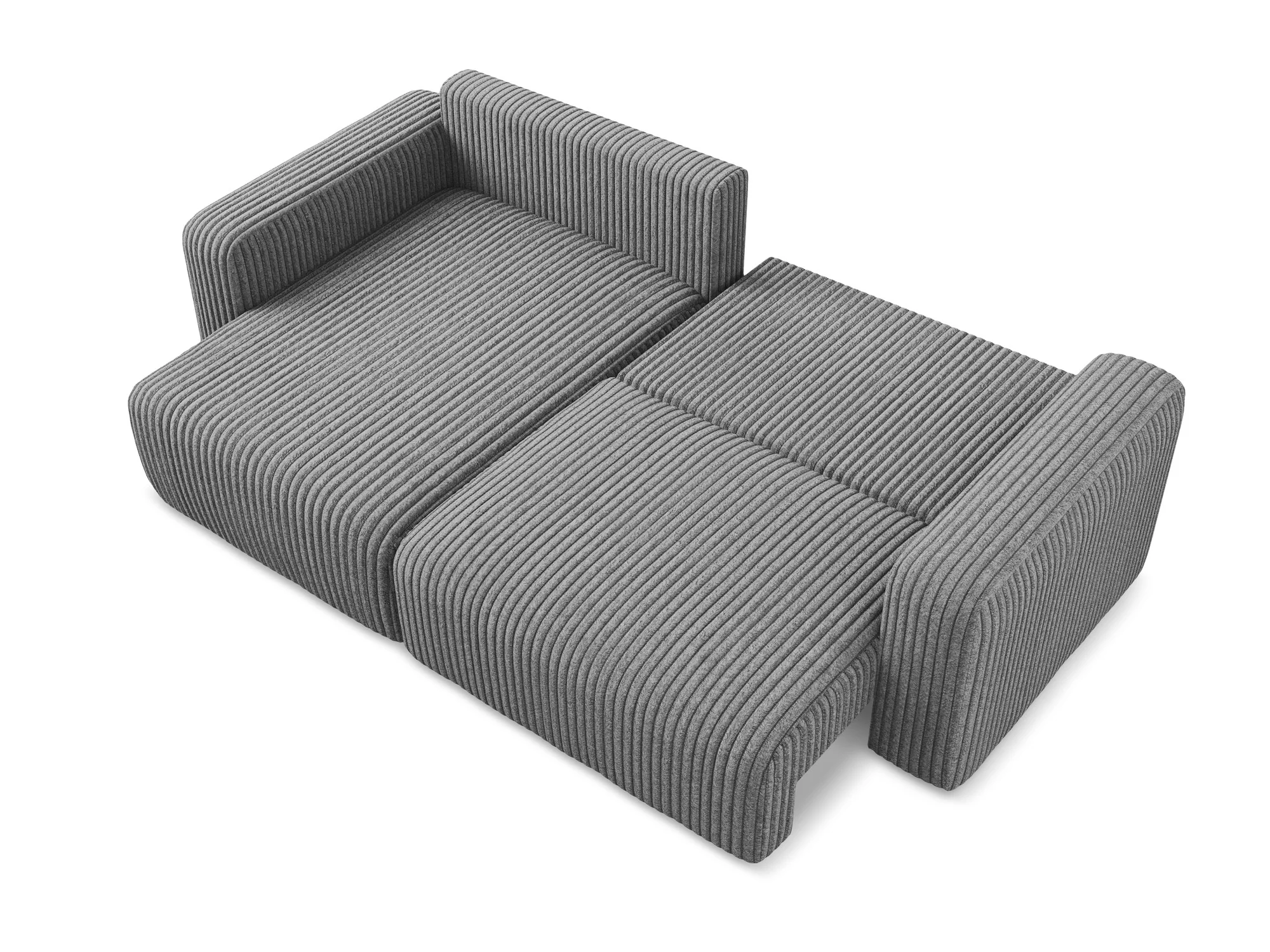 Narożnik lewostronny z funkcją spania KONA ciemnoszary sztruks - Image 7
