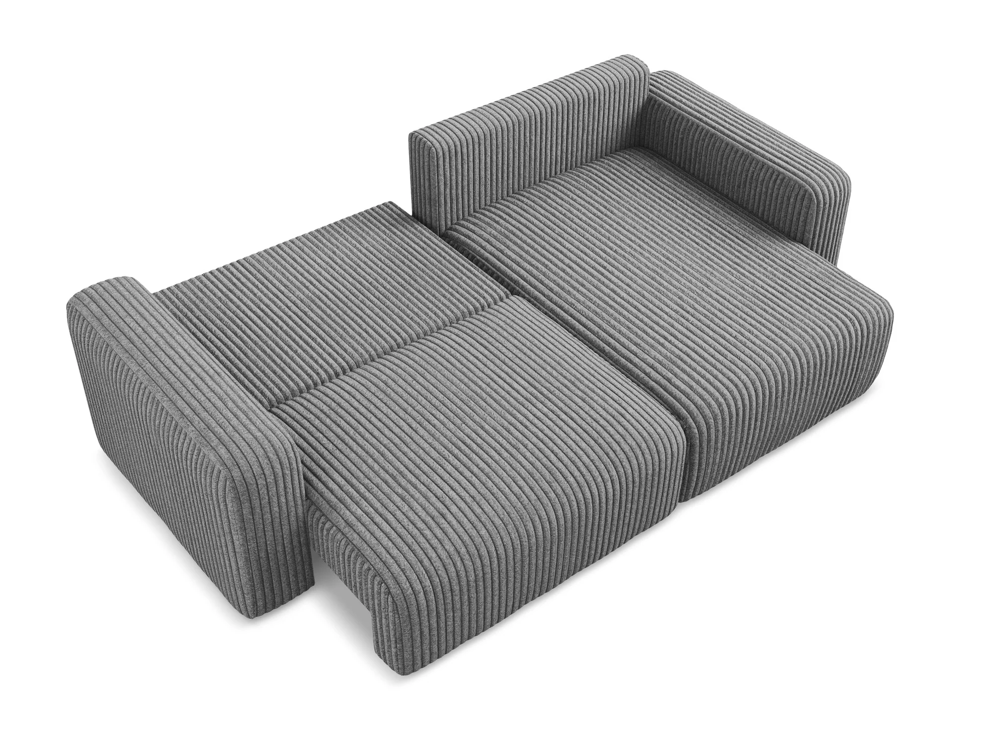 Narożnik prawostronny z funkcją spania KONA ciemnoszary sztruks - Image 7