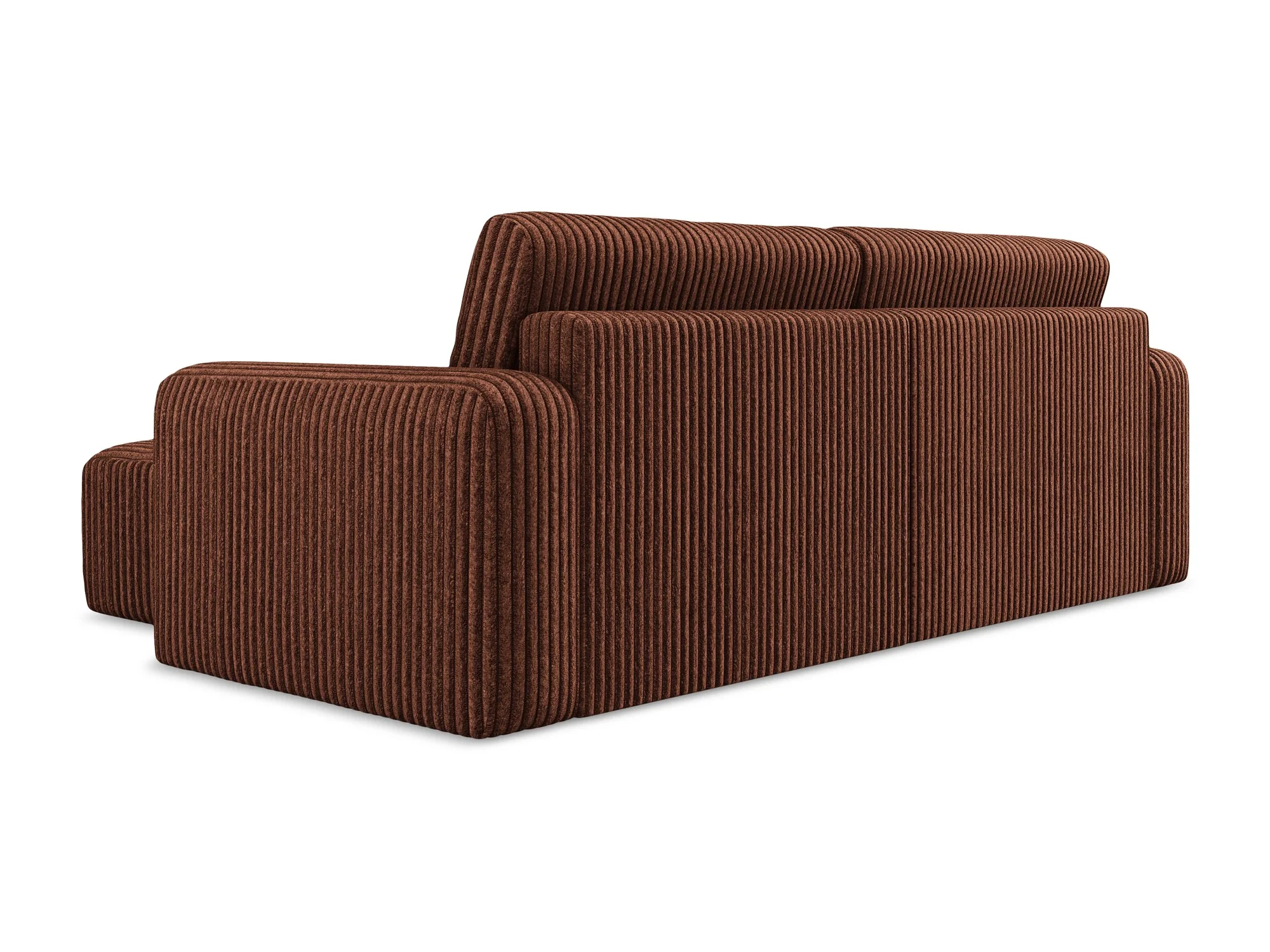 Narożnik prawostronny z funkcją spania KONA terakota sztruks - Image 6