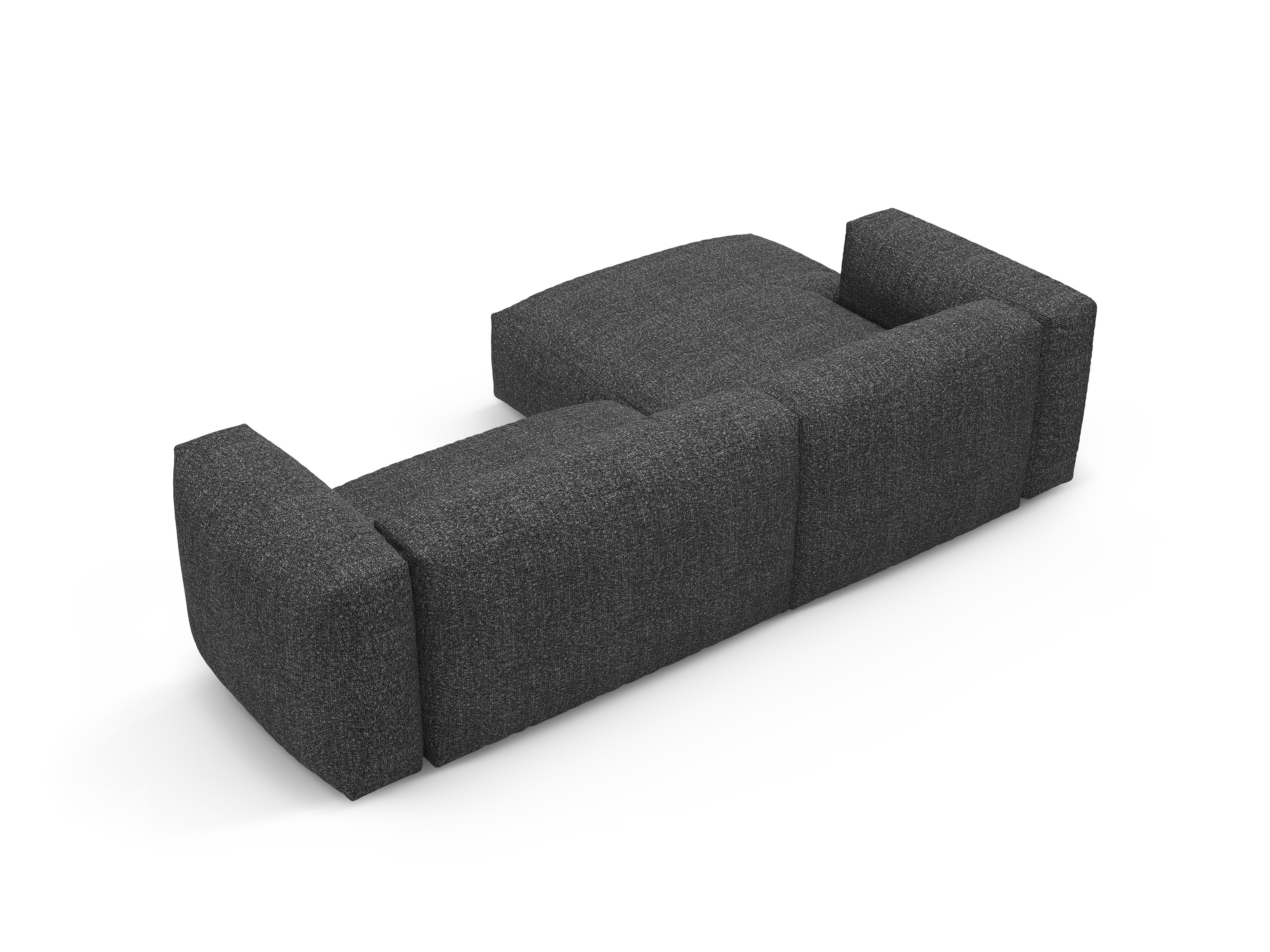 Narożnik lewostronny z funkcją spania MARTINA antracytowy boucle - Image 5