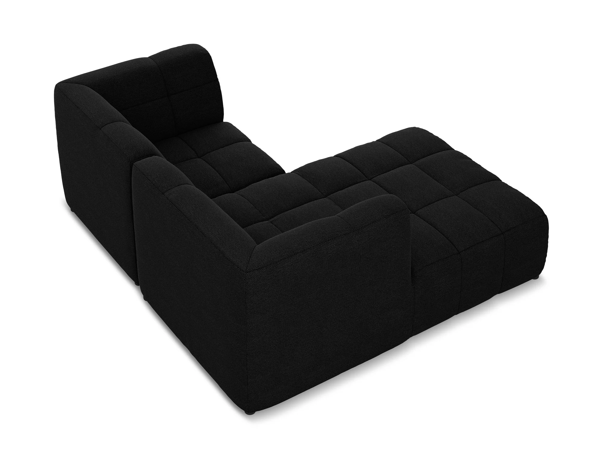 Narożnik modułowy lewostronny 2-osobowy ALOHA czarny boucle - Image 6