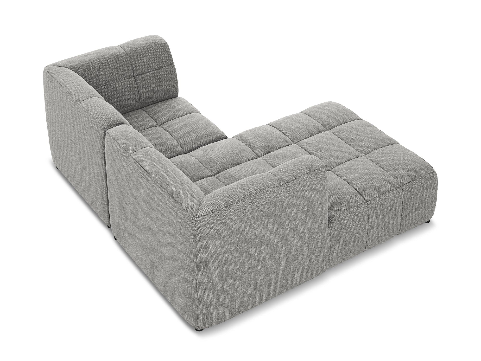 Narożnik modułowy lewostronny 2-osobowy ALOHA jasnoszary boucle - Image 6