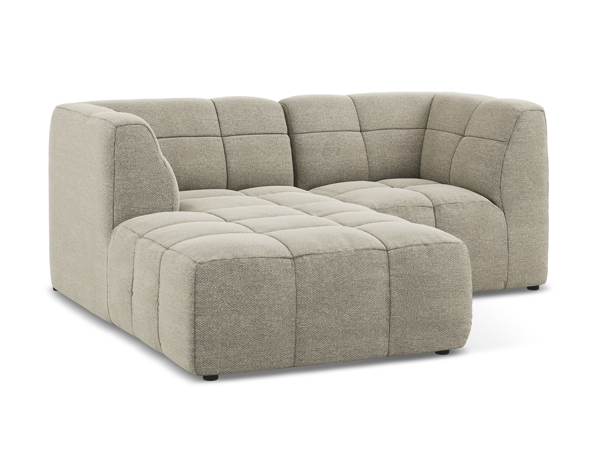 Narożnik modułowy lewostronny 2-osobowy ALOHA taupe boucle - Image 4