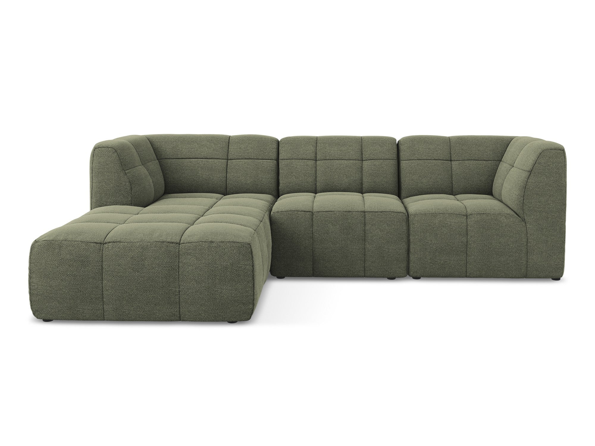 Narożnik modułowy lewostronny 3-osobowy ALOHA oliwkowy boucle - Image 3