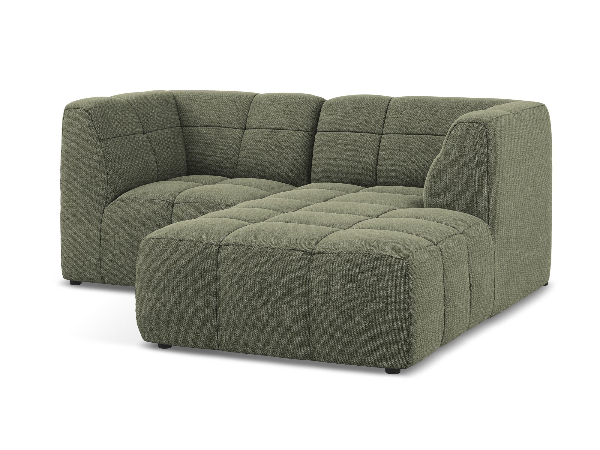 Narożnik modułowy prawostronny 2-osobowy ALOHA oliwkowy boucle - Image 4