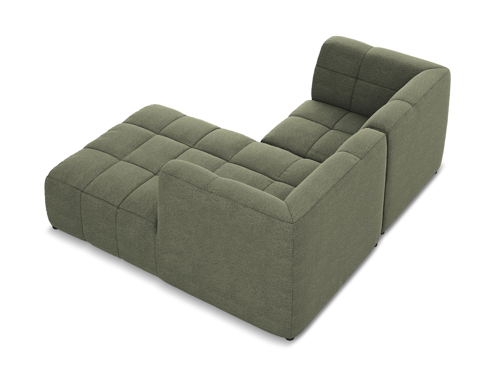 Narożnik modułowy prawostronny 2-osobowy ALOHA oliwkowy boucle - Image 6
