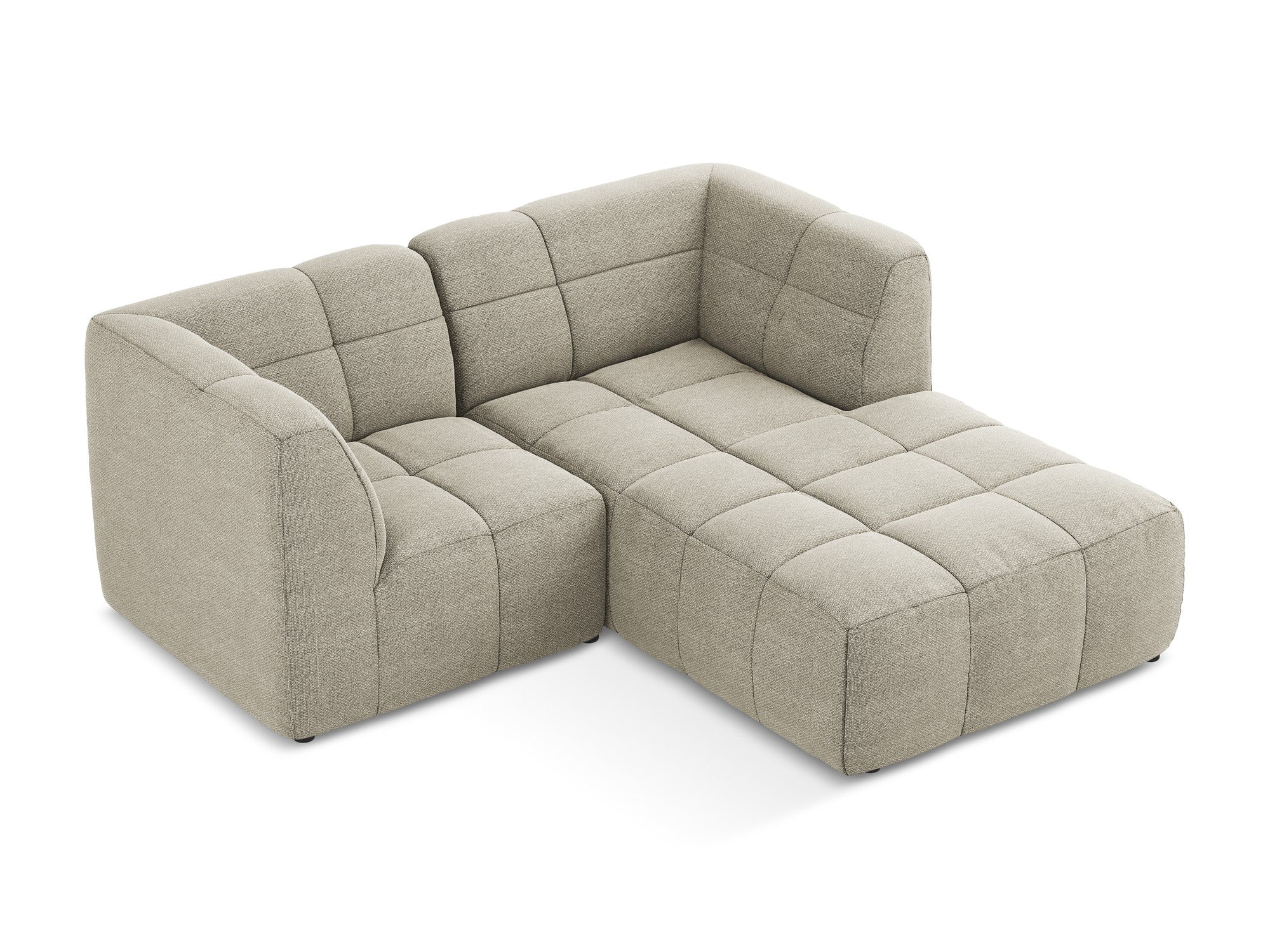 Narożnik modułowy prawostronny 2-osobowy ALOHA taupe boucle - Image 5