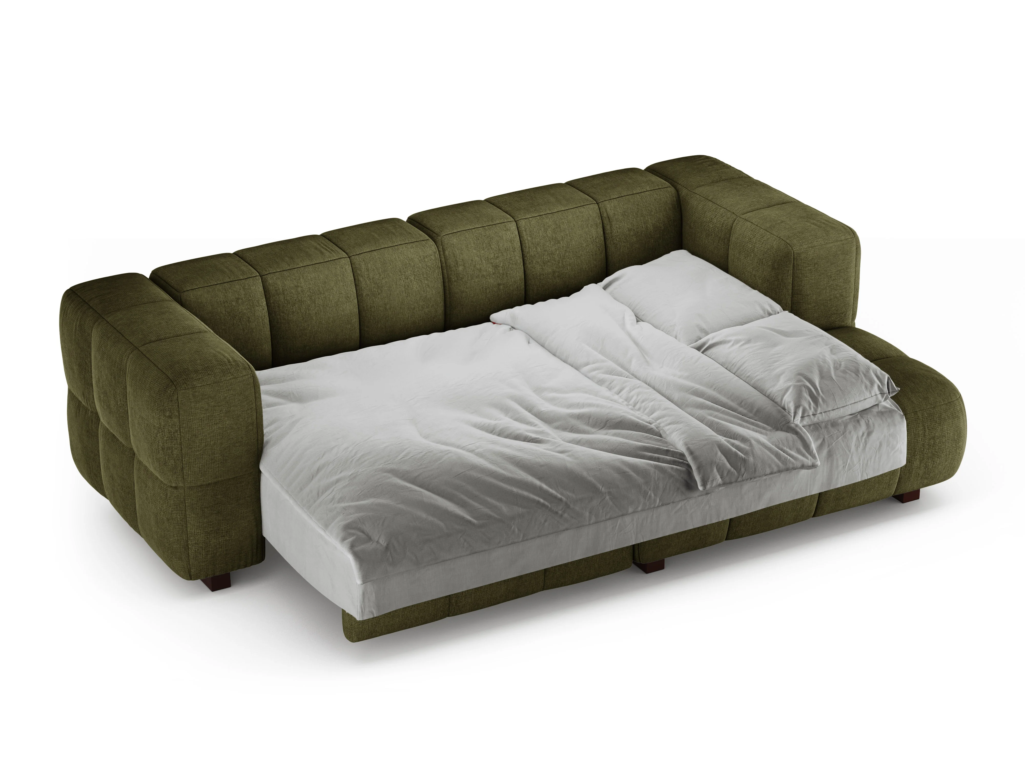 Narożnik prawostronny z funkcją spania PUMA zielony melanż - Image 6