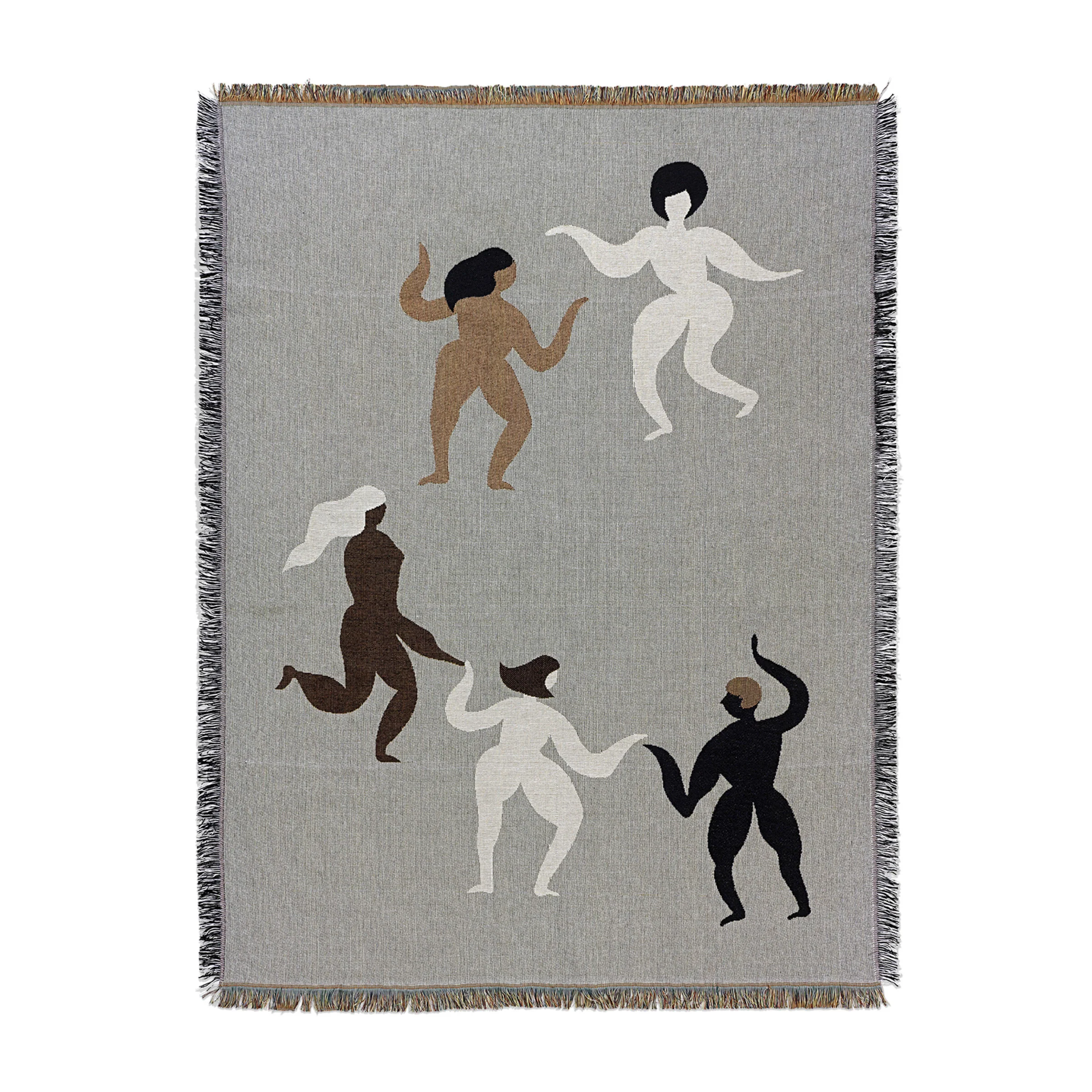 Narzuta FREE TAPESTRY jasnoszary z brązowym