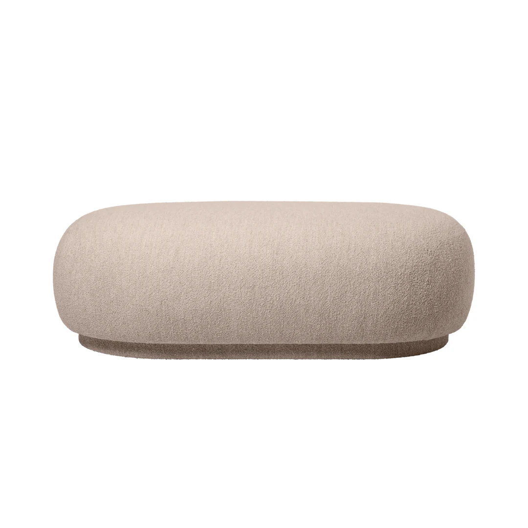 Otomana RICO Soft Bouclé kremowy