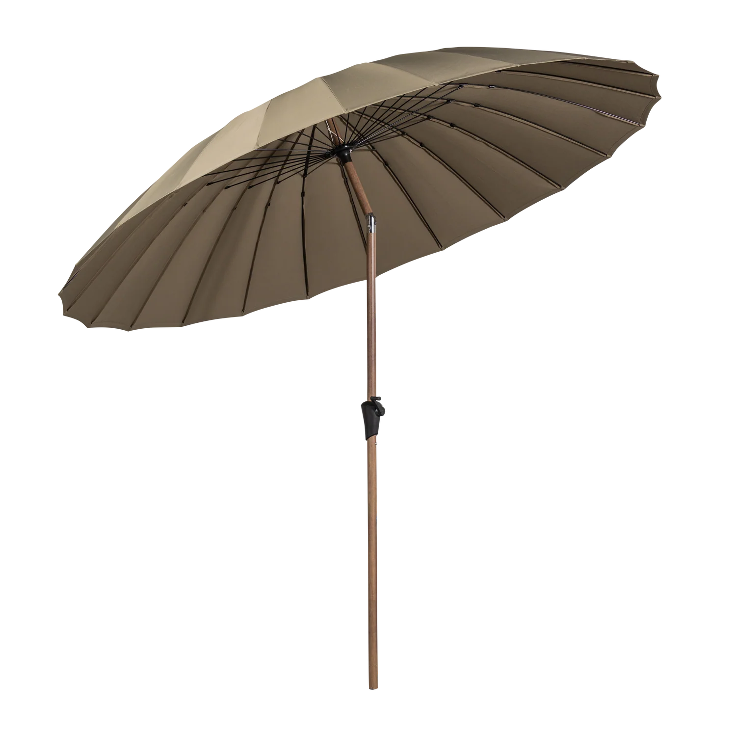 Parasol ogrodowy MONICA zielony z beżową podstawą