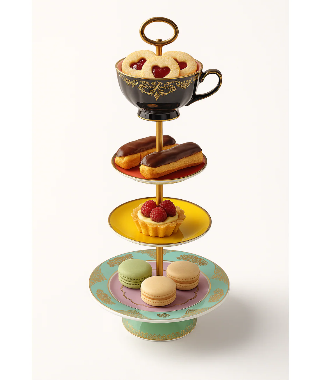 Patera GRANDPA HIGH TEA SET kolorowa porcelana - Image 3