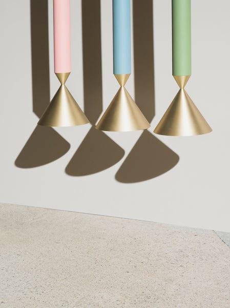 Lampa wisząca APOLLO zielony z mosiężnym wykończeniem - Image 3