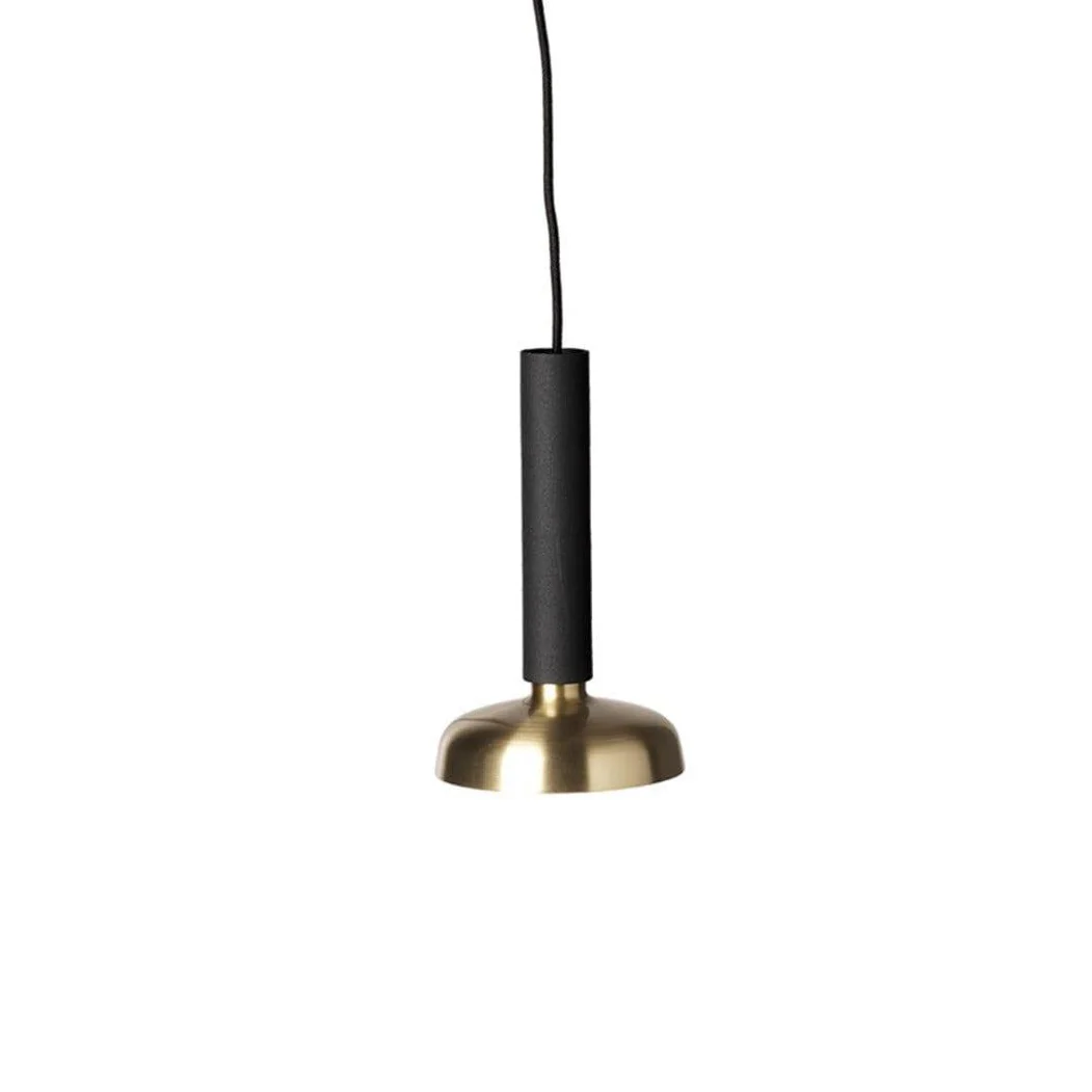 Lampa wisząca BLEND czarny z mosiężnym wykończeniem