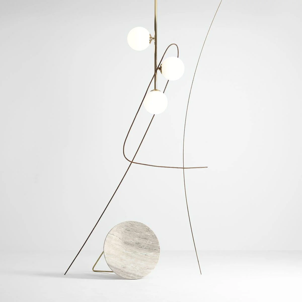Lampa sufitowa trzypunktowa LIBRA złoty - Image 2