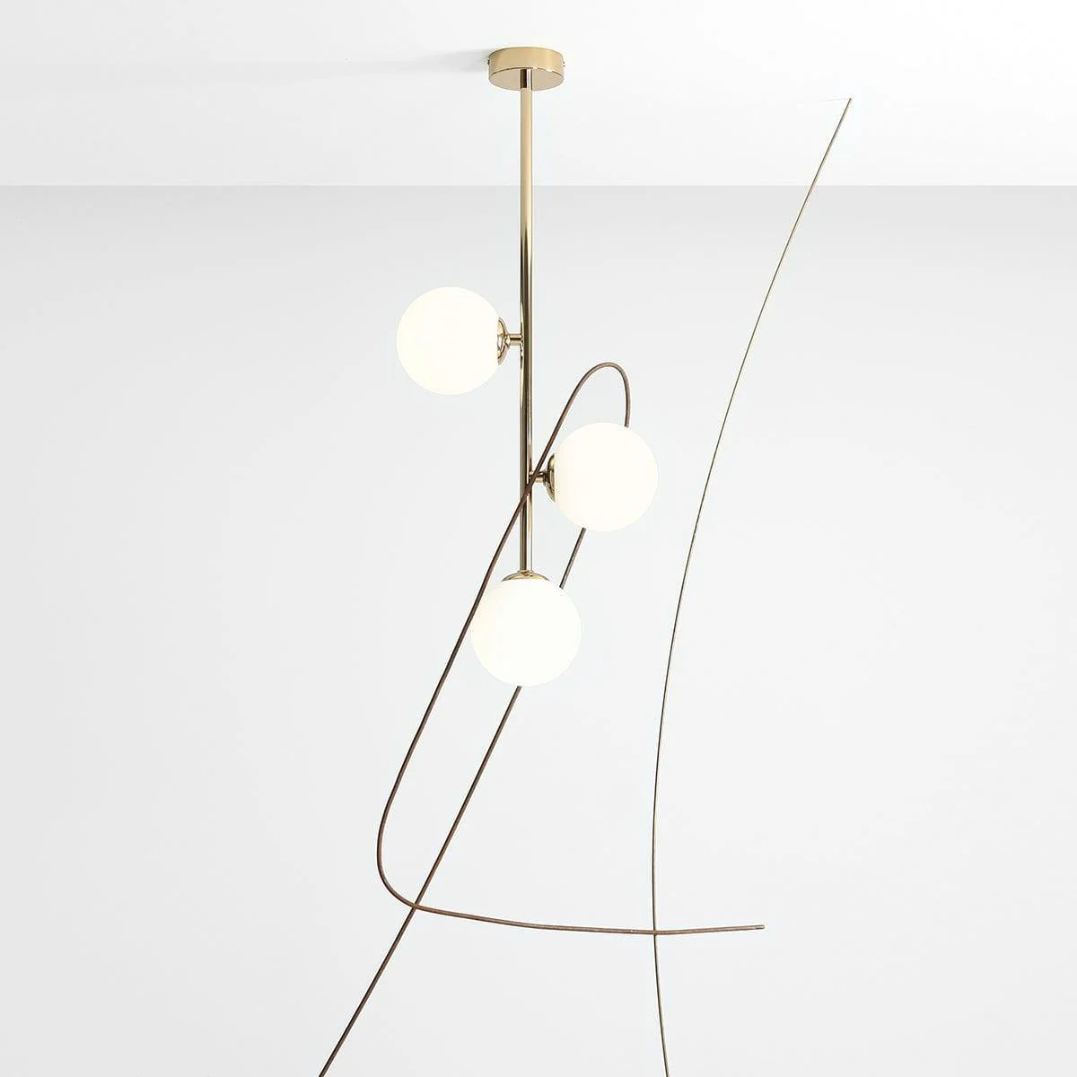 Lampa sufitowa trzypunktowa LIBRA złoty - Image 5