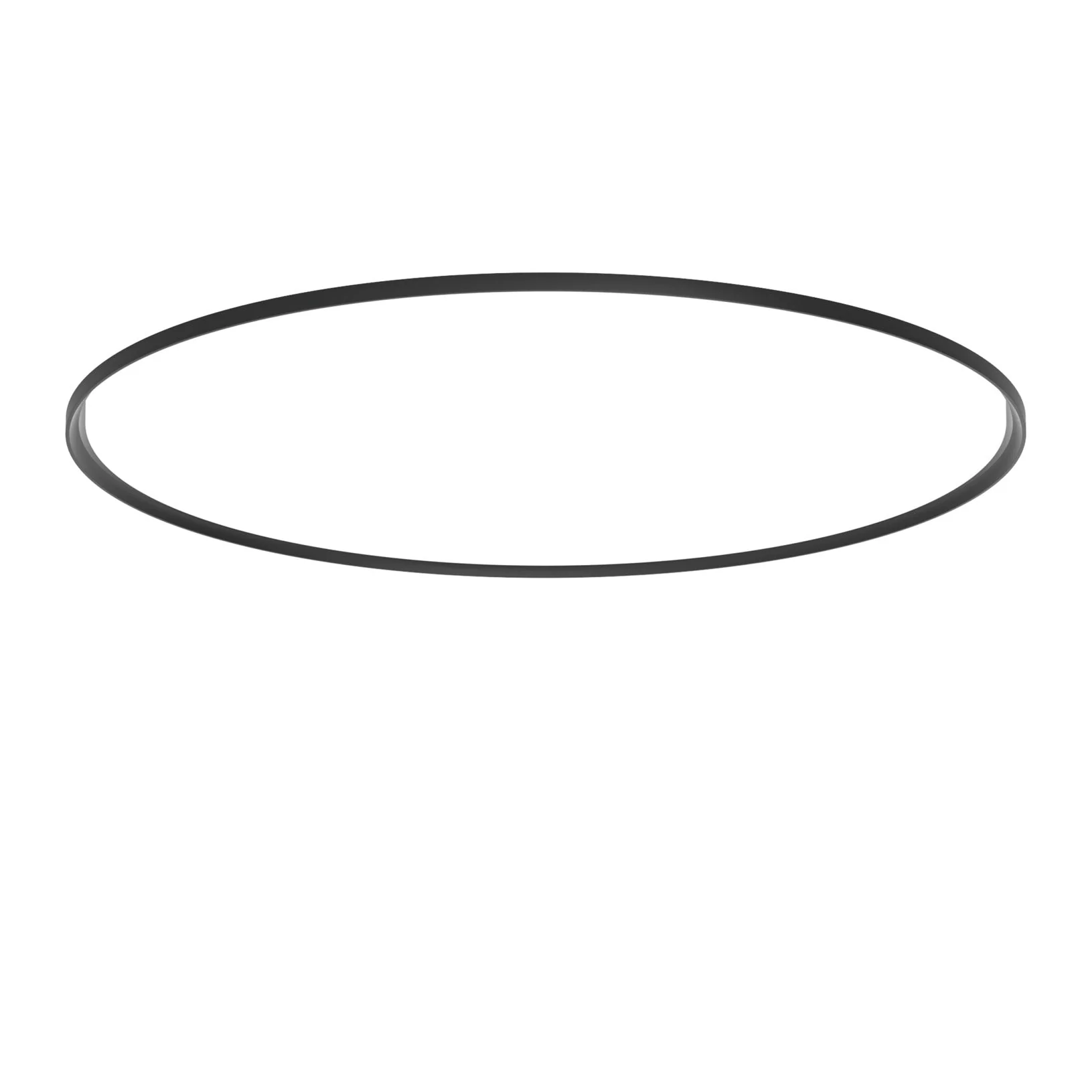 Plafon podtynkowy LP SLIM ROUND RECESSED czarny