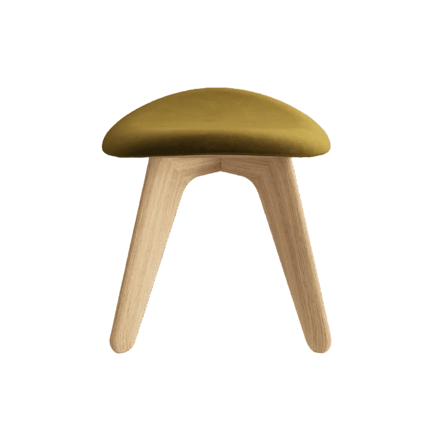 Podnóżek SLAB khaki z dębową podstawą - Image 3