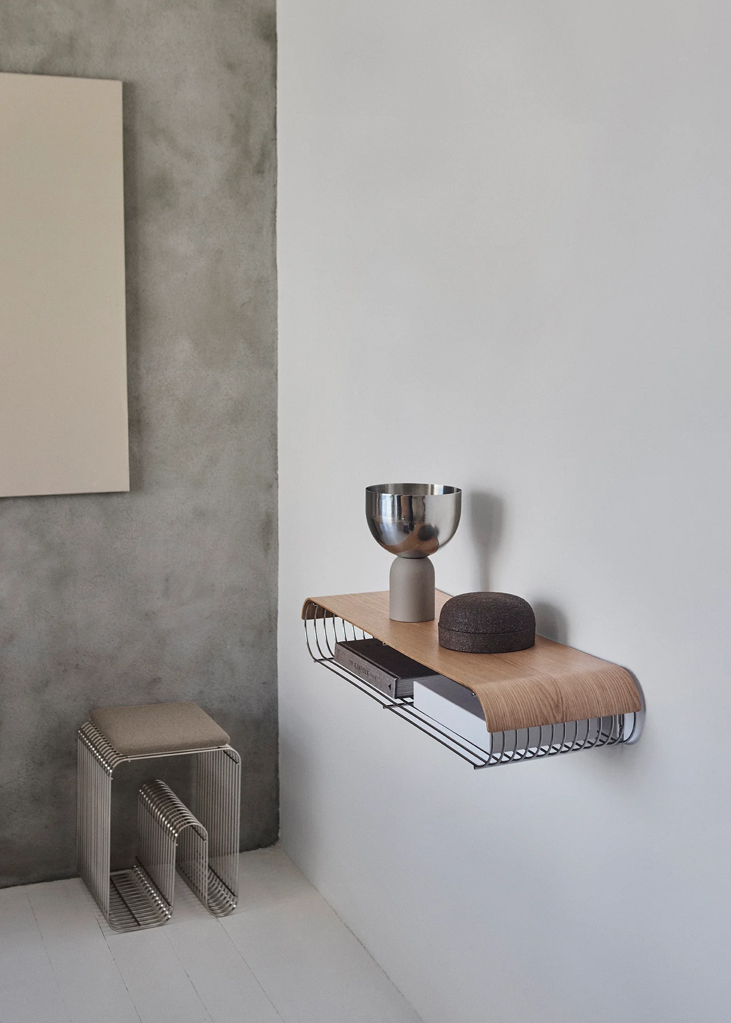 Poduszka siedziskowa CURVA taupe bouclé - Image 6