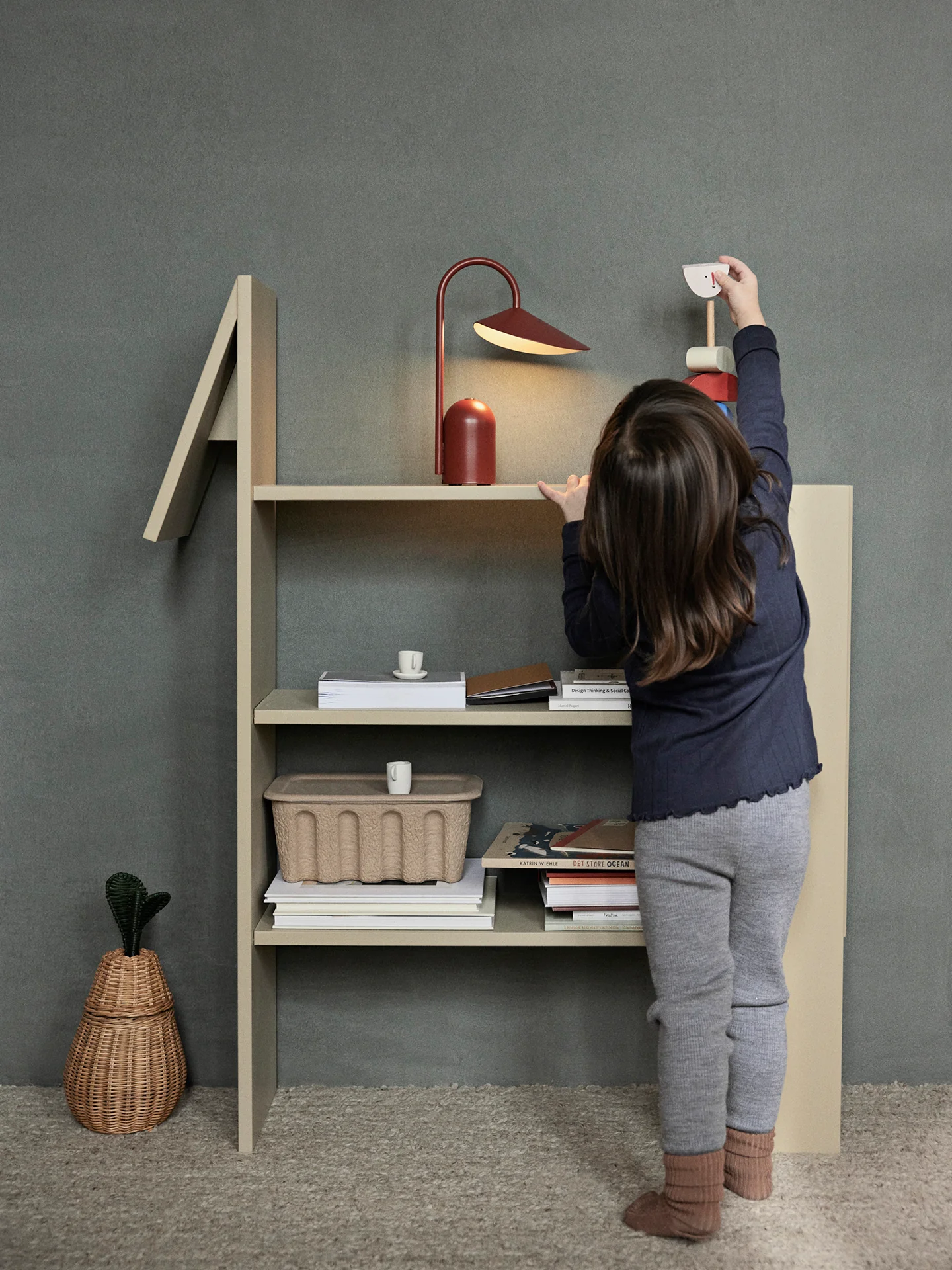 Regał HORSE BOOKCASE beżowy - Image 2