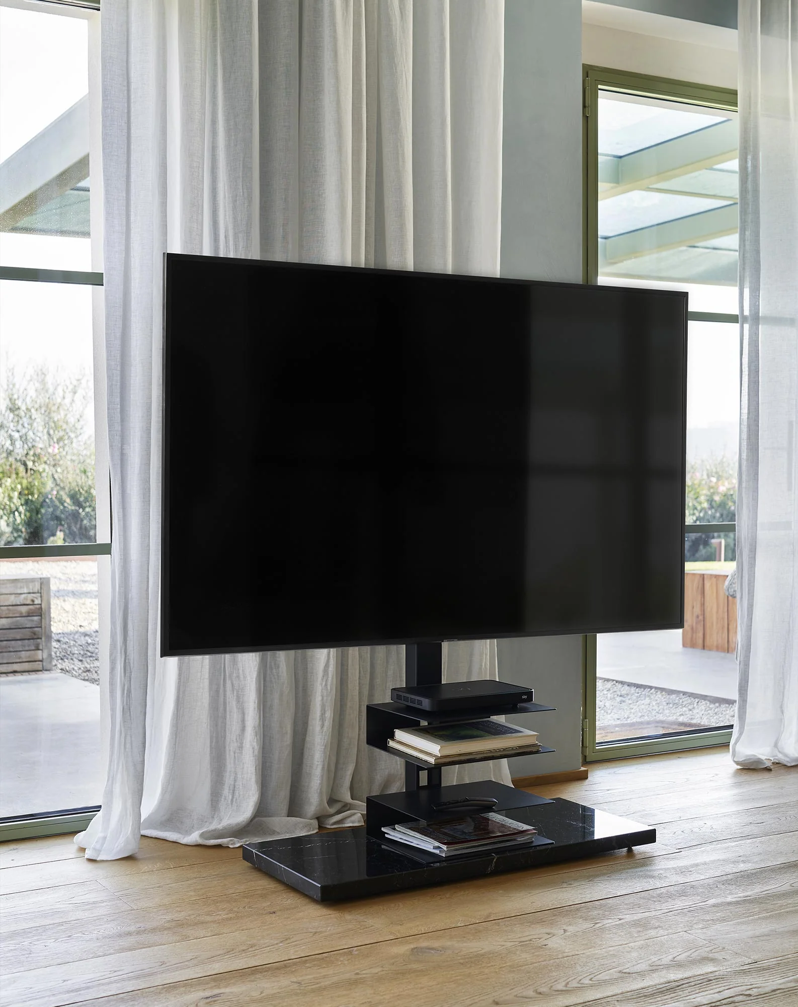 Stojak pod telewizor PTOLOMEO TV SMART czarny - Image 2