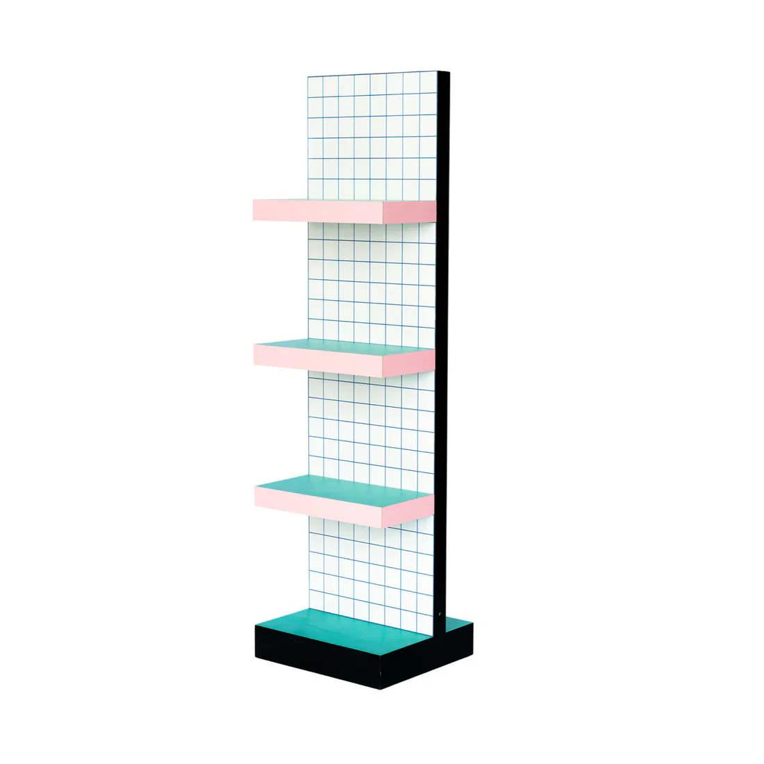 Regał SUPERSHELF BLUE GRID biały z różowym i zielonym - Image 6