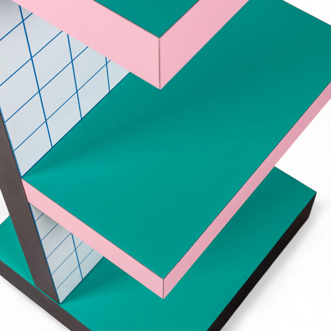 Regał SUPERSHELF BLUE GRID biały z różowym i zielonym - Image 7