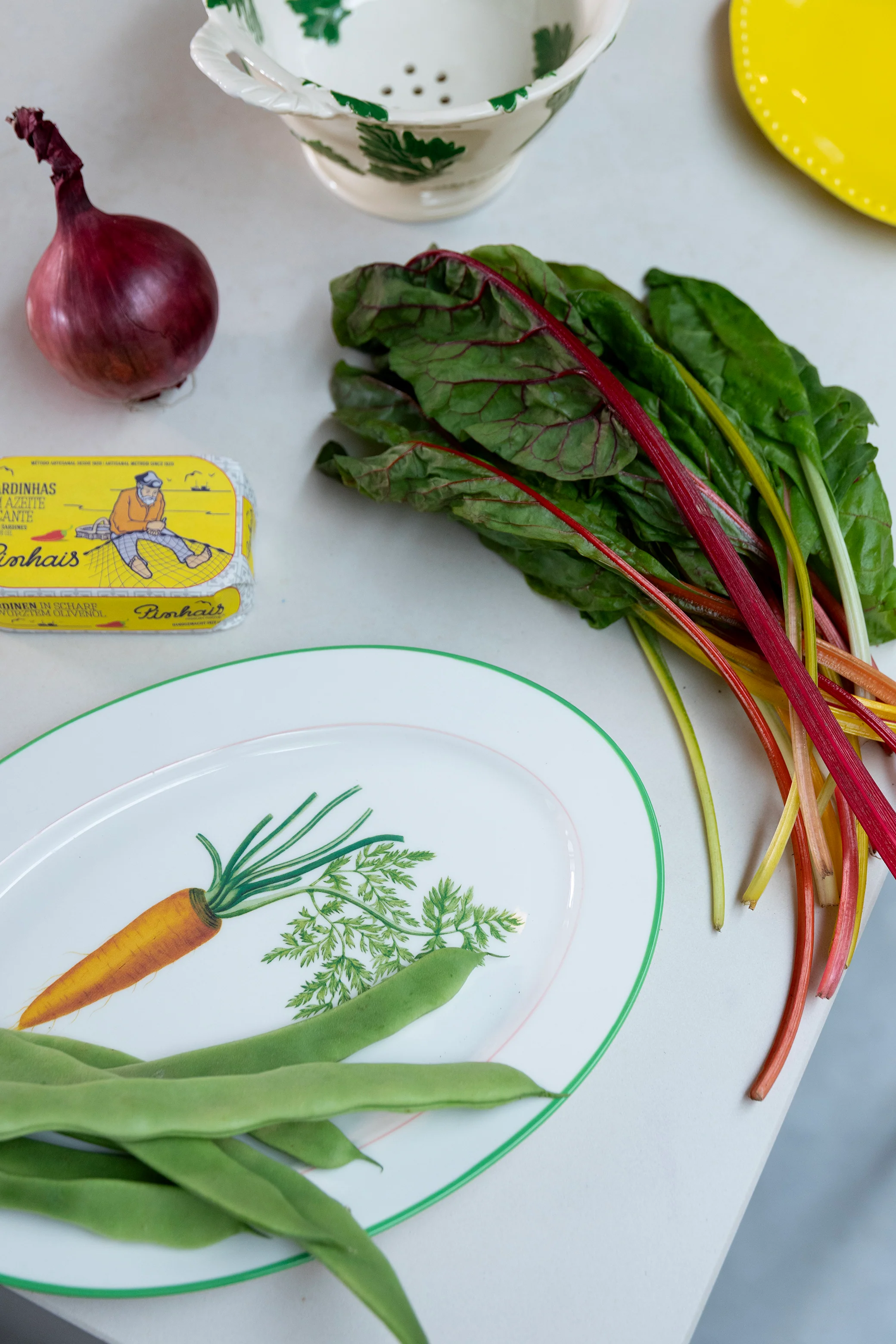 Półmisek CARROT biały z zielonym i pomarańczowym - Image 2