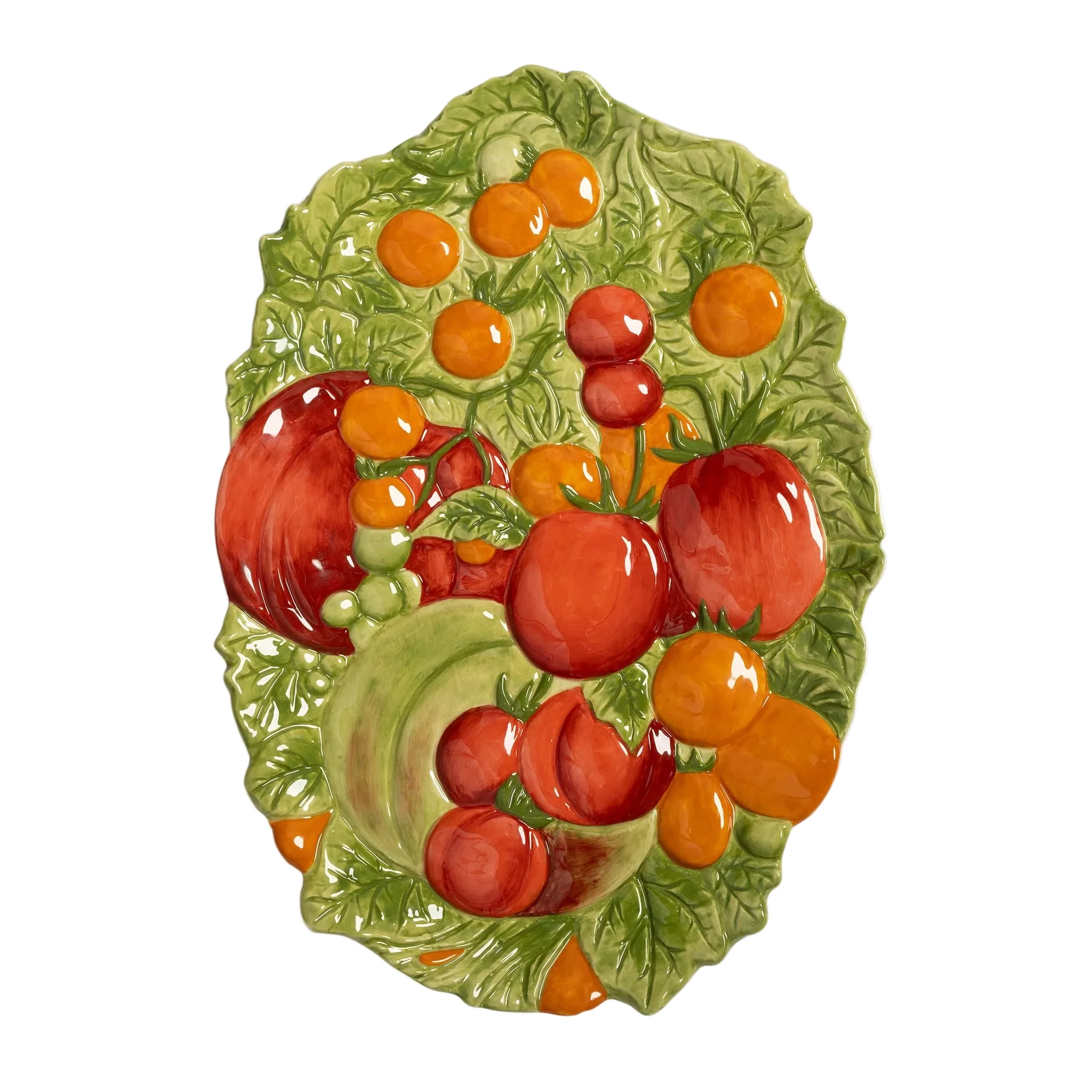 Półmisek LEGUME TOMATO zielony z czerwonym