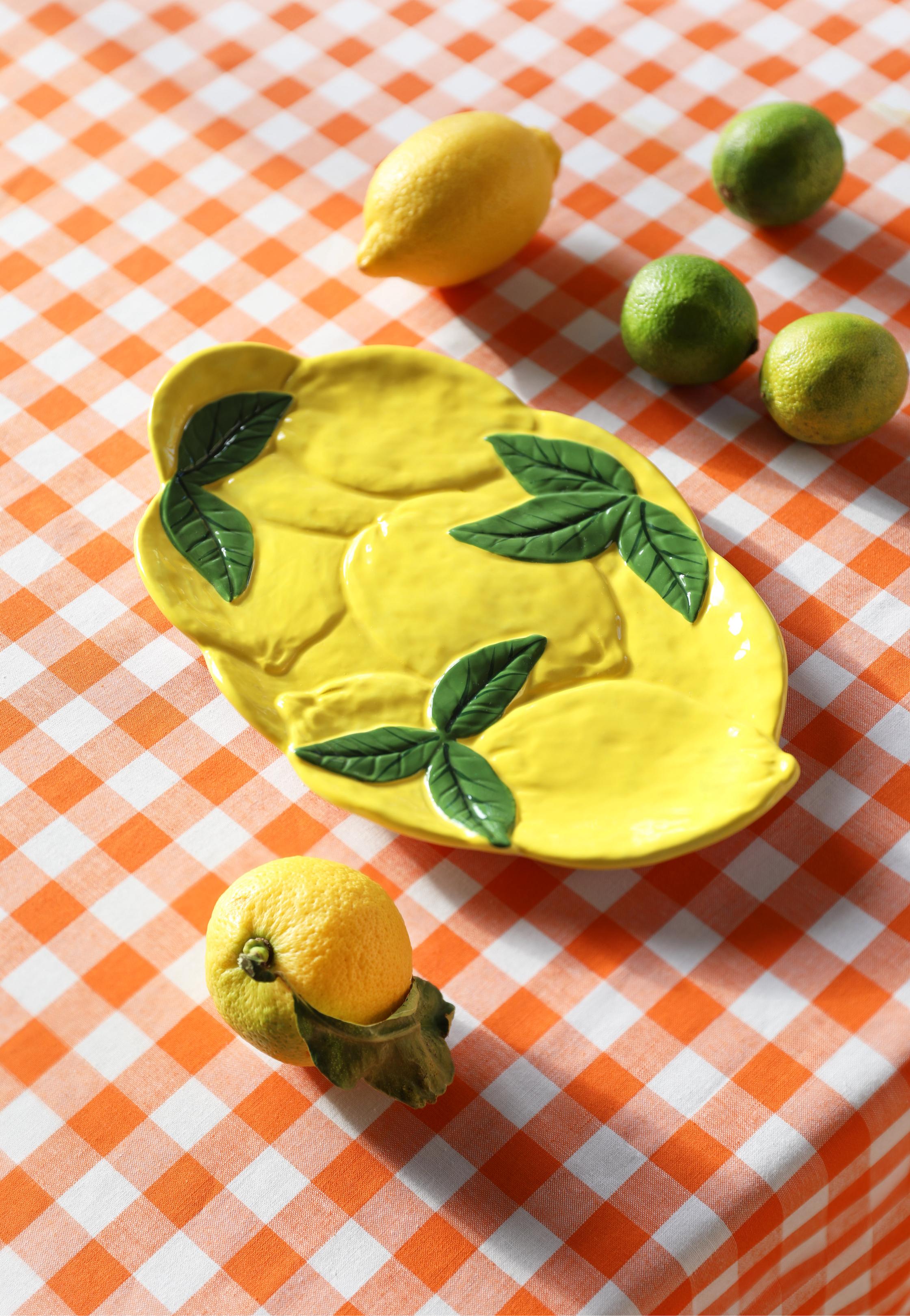 Półmisek LEMON żółty z zielonym - Image 2