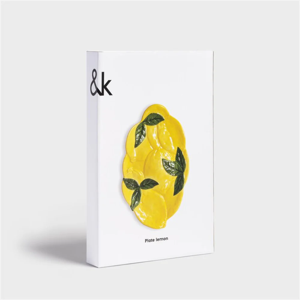 Półmisek LEMON żółty z zielonym - Image 3