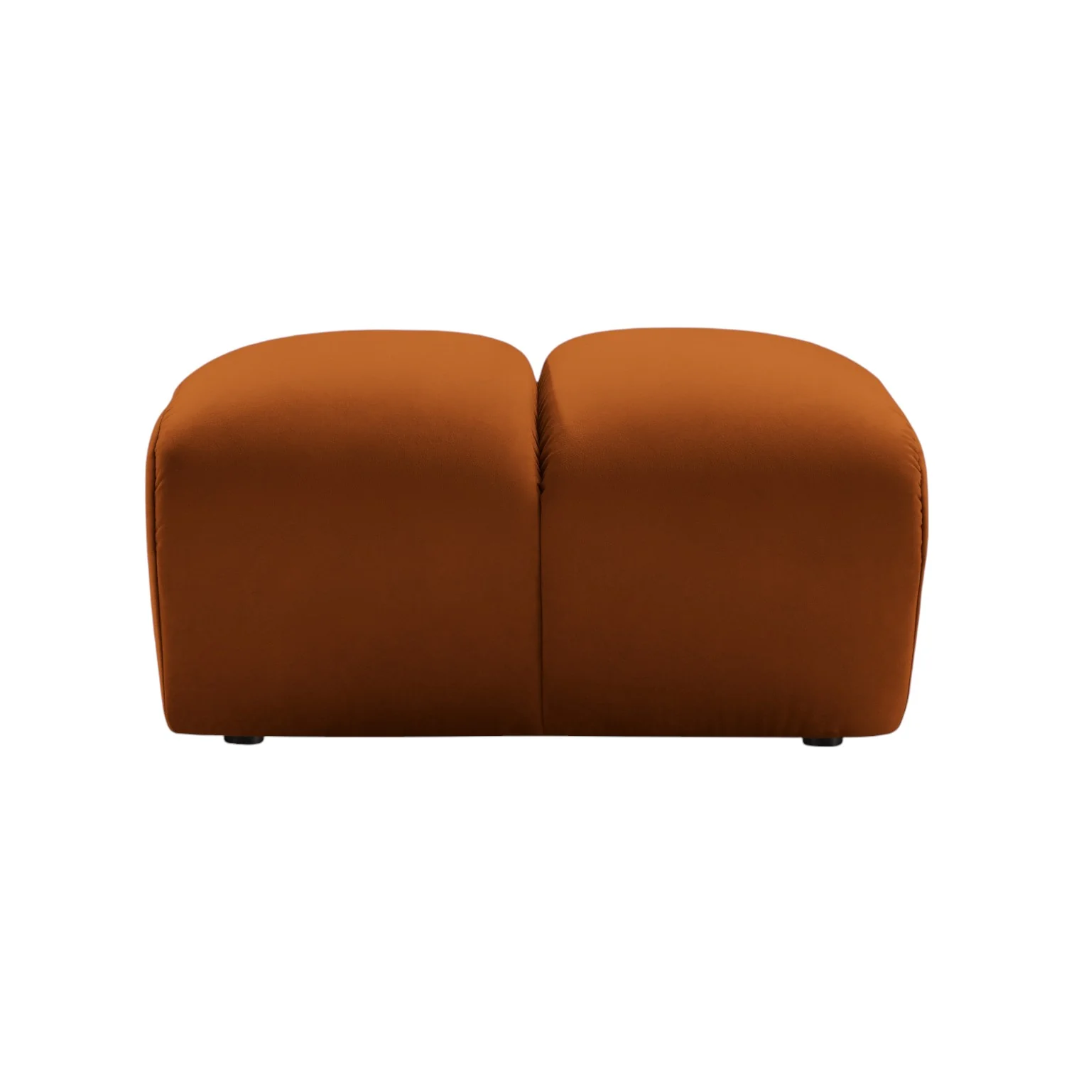 Puf aksamitny DIANA terracotta