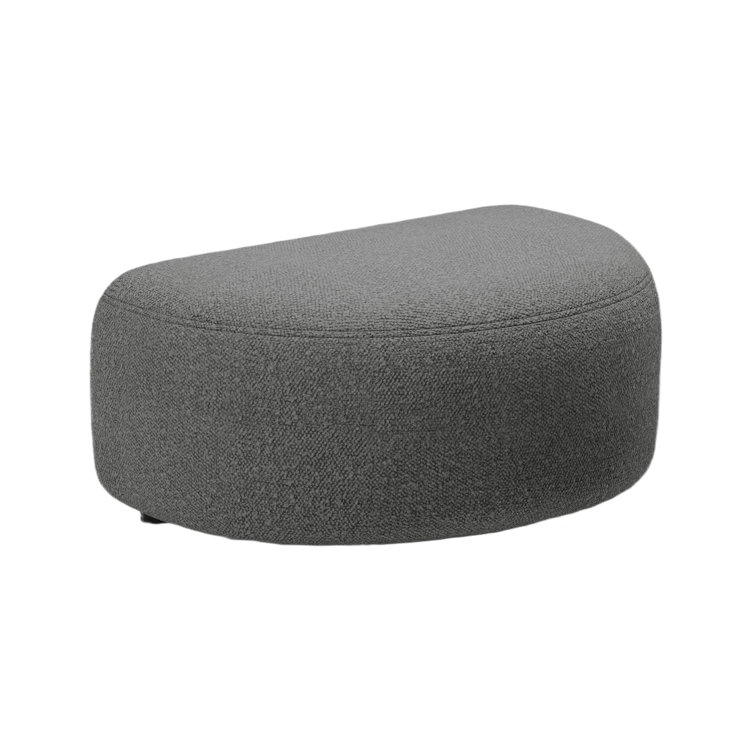 Puf KATE ciemnoszary boucle