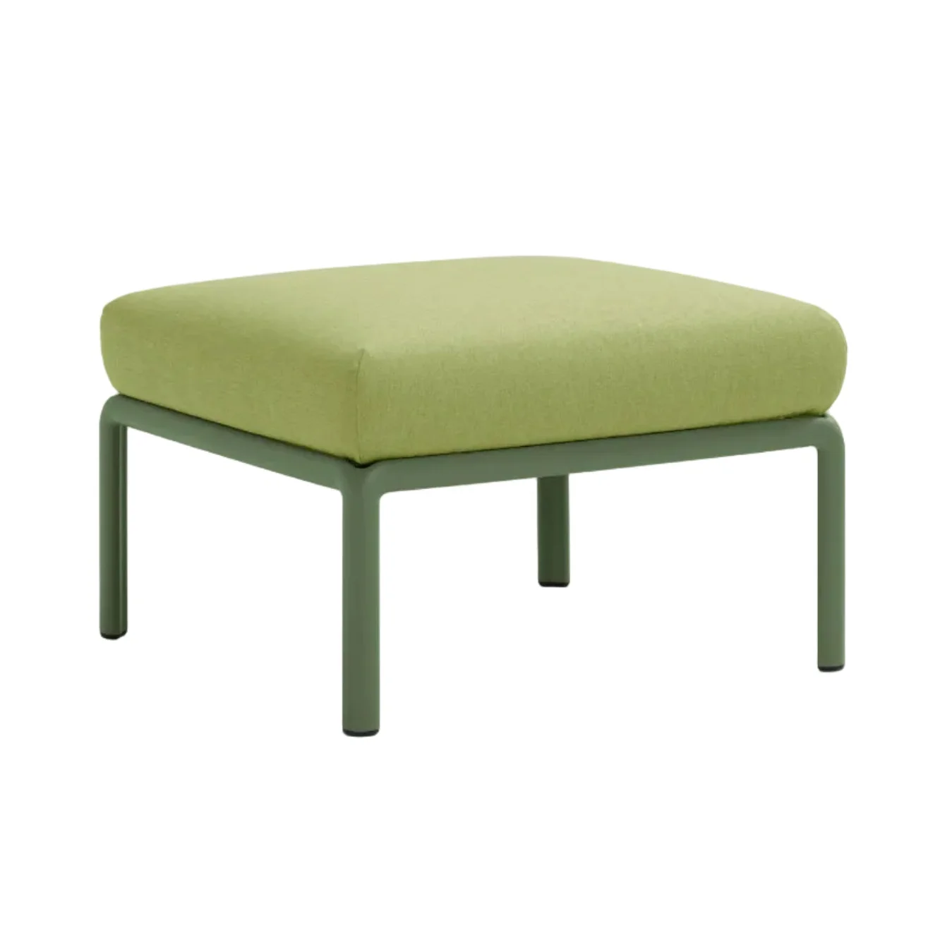 Puf zewnętrzny KOMODO zielony Sunbrella® z agave zieloną podstawą