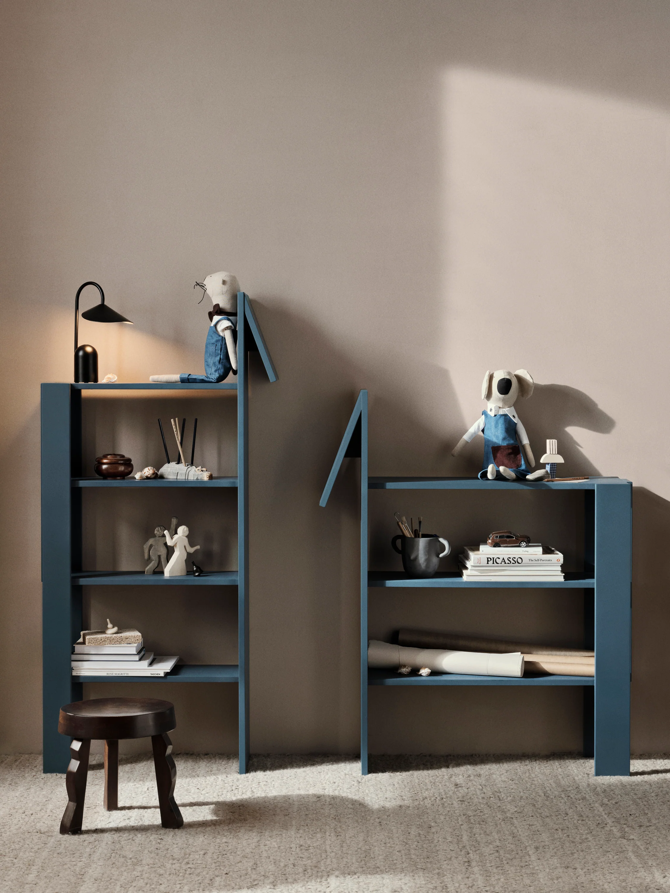 Regał HORSE BOOKCASE ciemnoniebieski - Image 2
