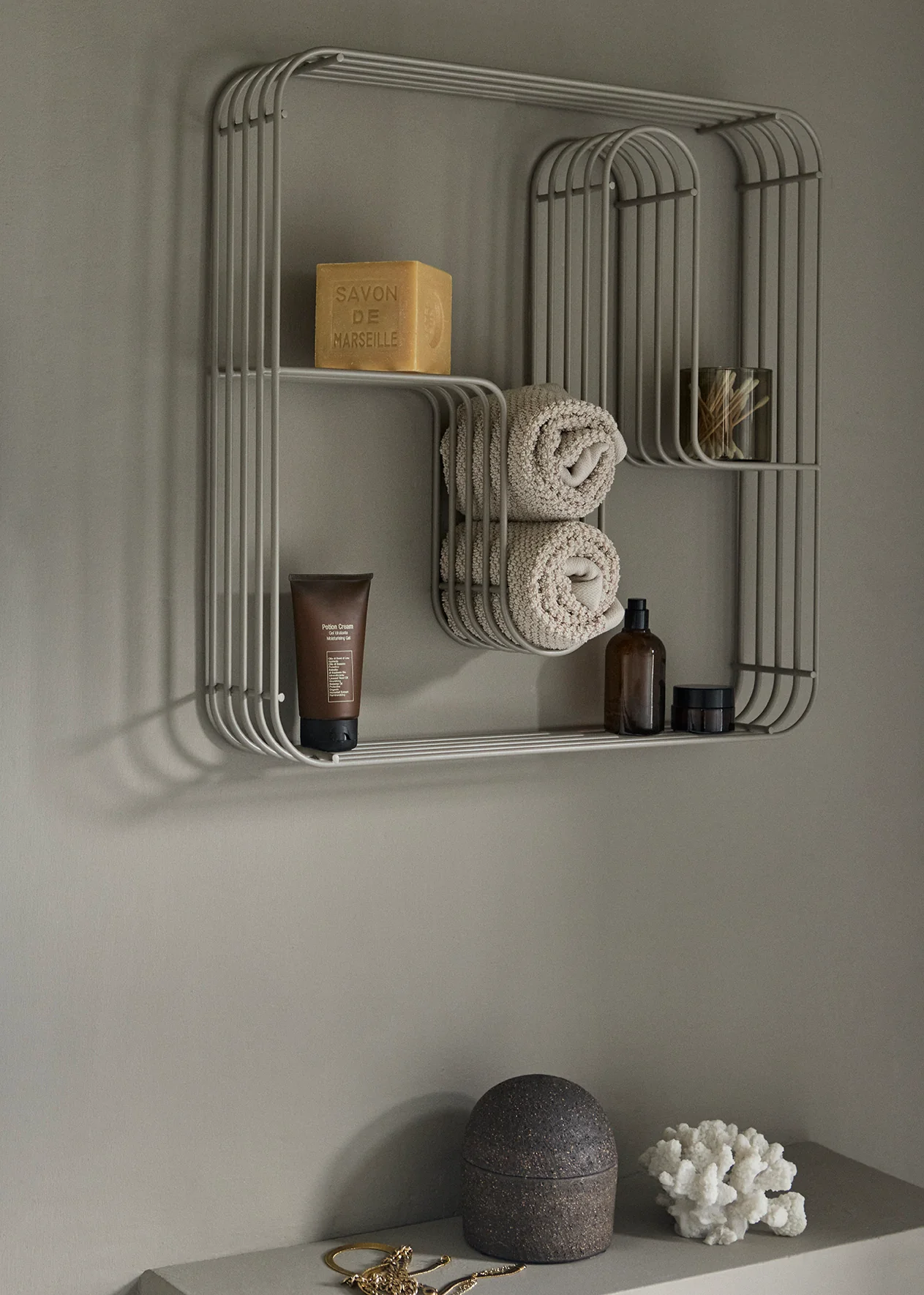 Regał ścienny CURVA taupe - Image 2