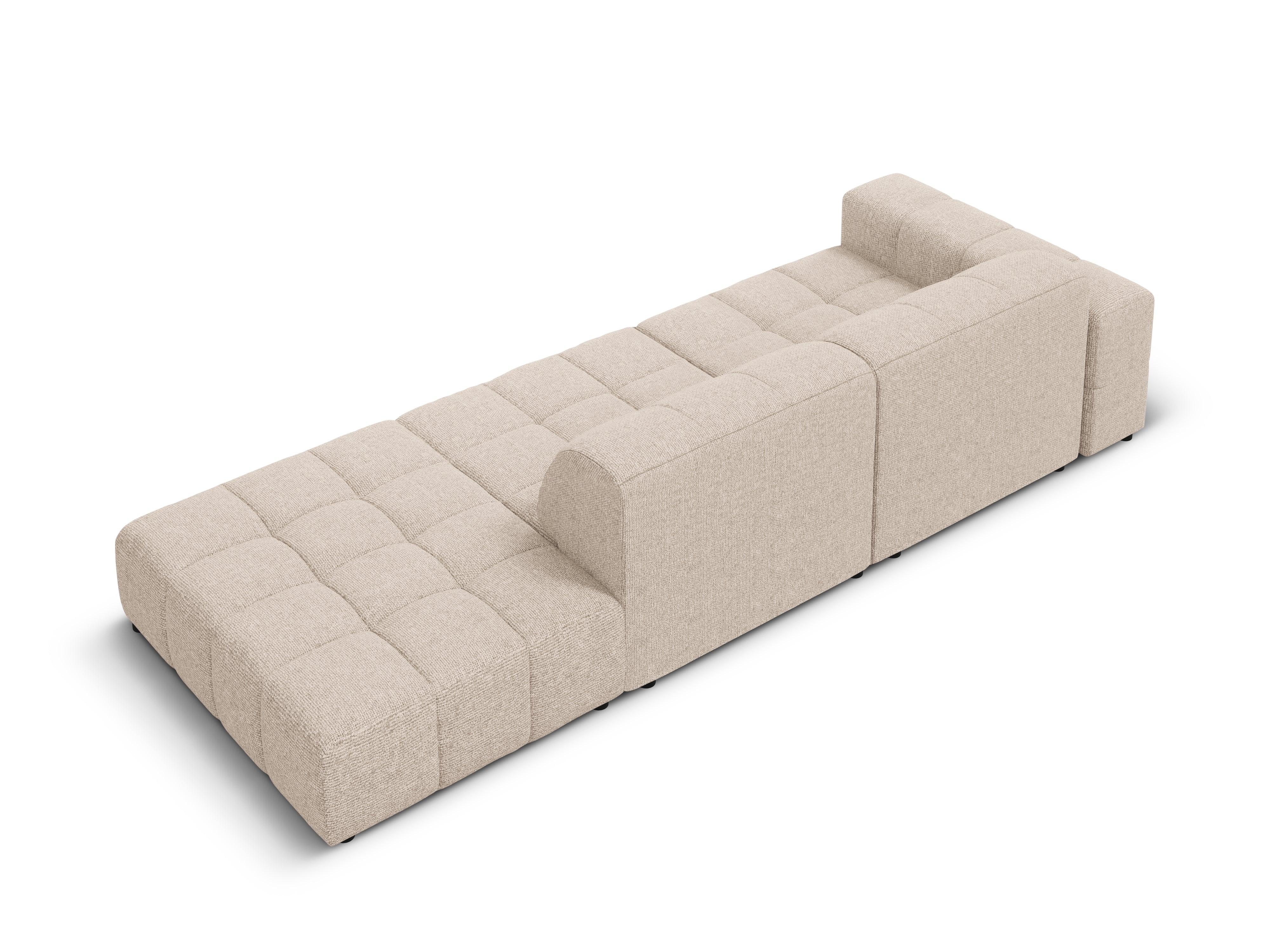Sofa prawostronna 3-osobowa CHICAGO beżowy szenil - Image 11