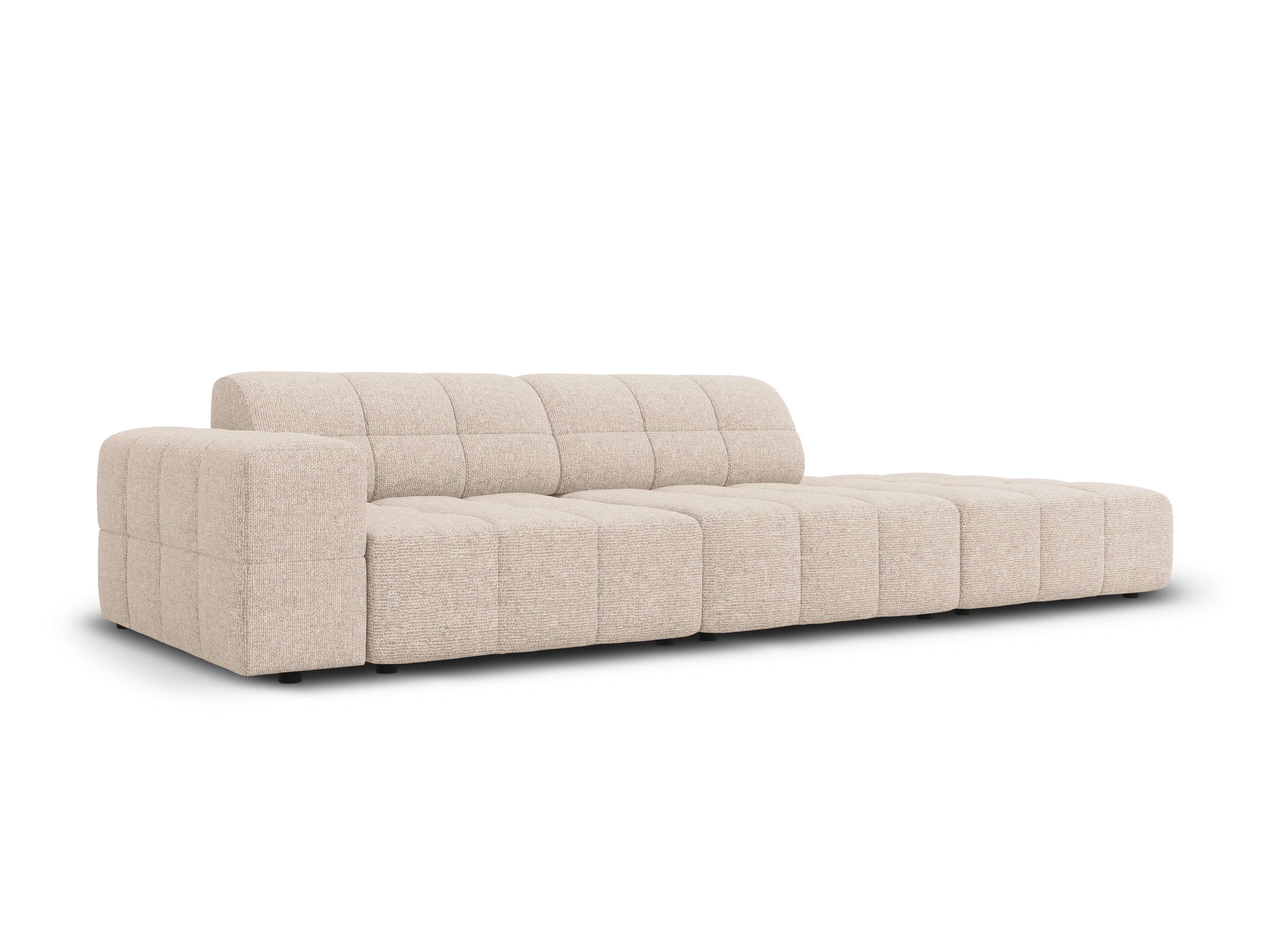 Sofa prawostronna 3-osobowa CHICAGO beżowy szenil - Image 7