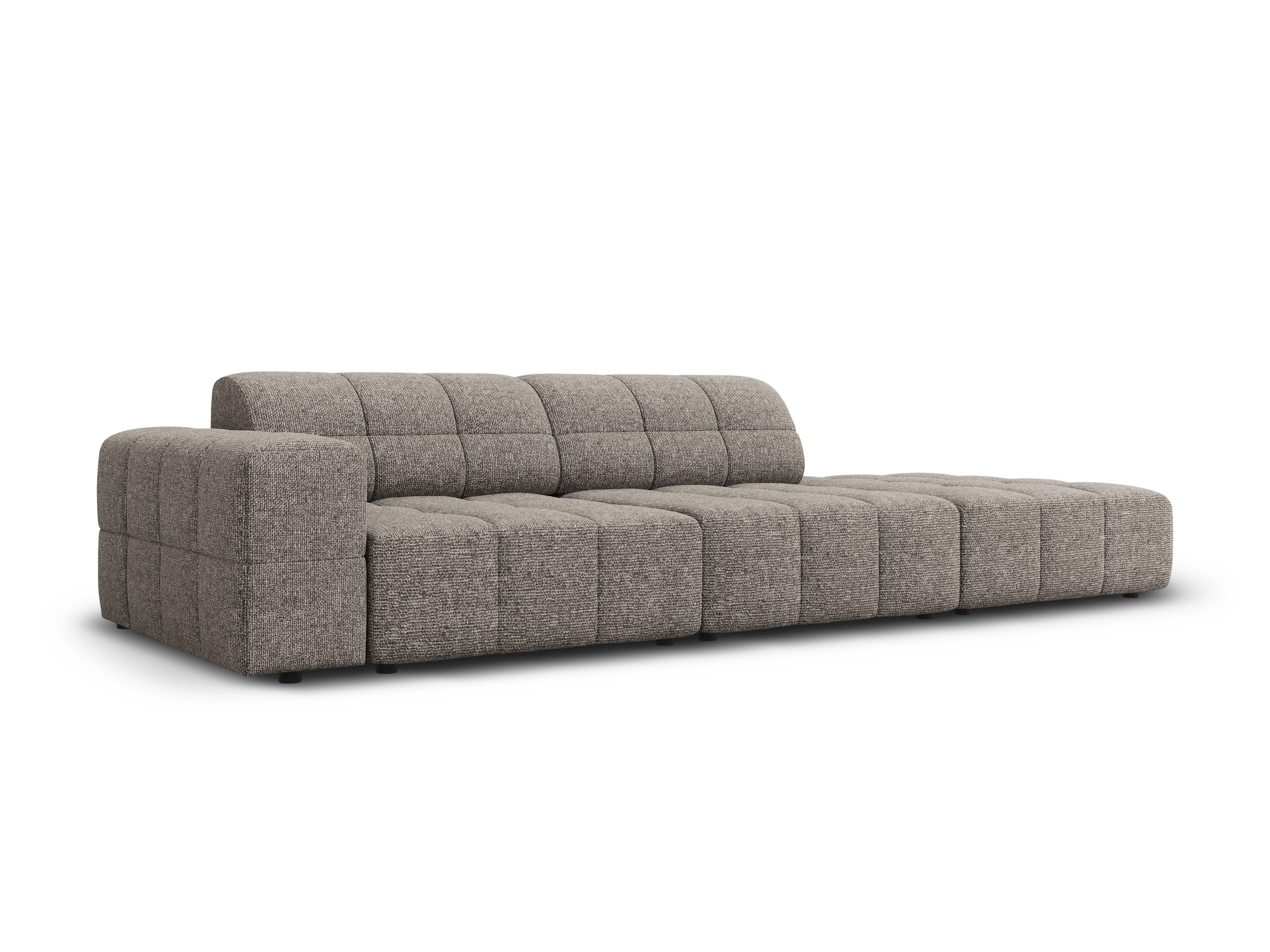 Sofa prawostronna 3-osobowa CHICAGO szary szenil