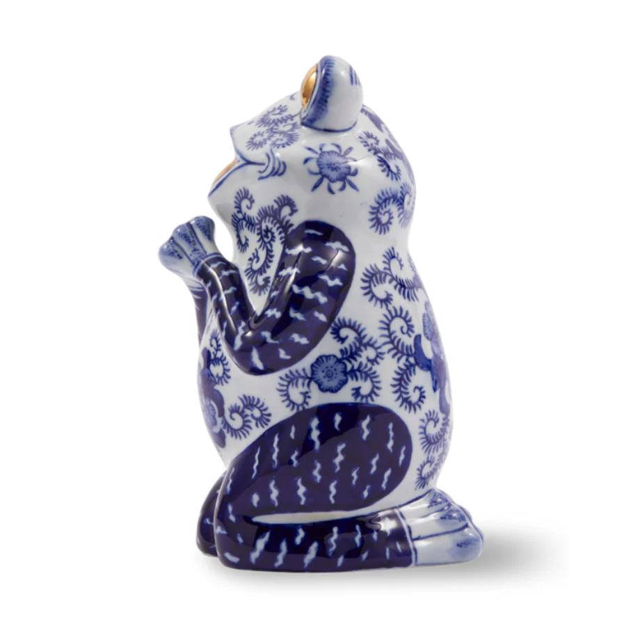 Skarbonka FROG ciemnoniebieska porcelana - Image 5