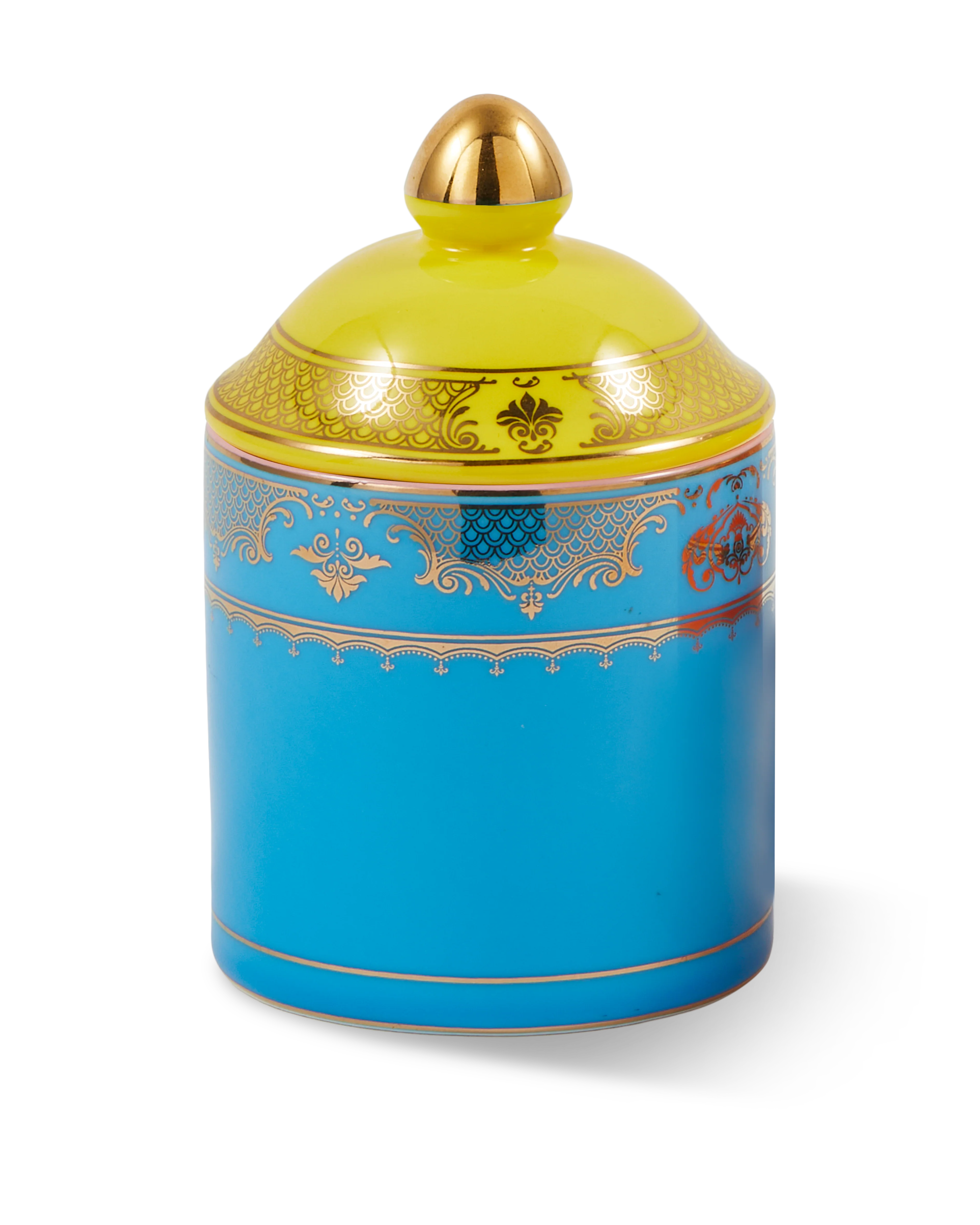 Słoik porcelanowy GRANDPA niebieski z żółtym - Image 3