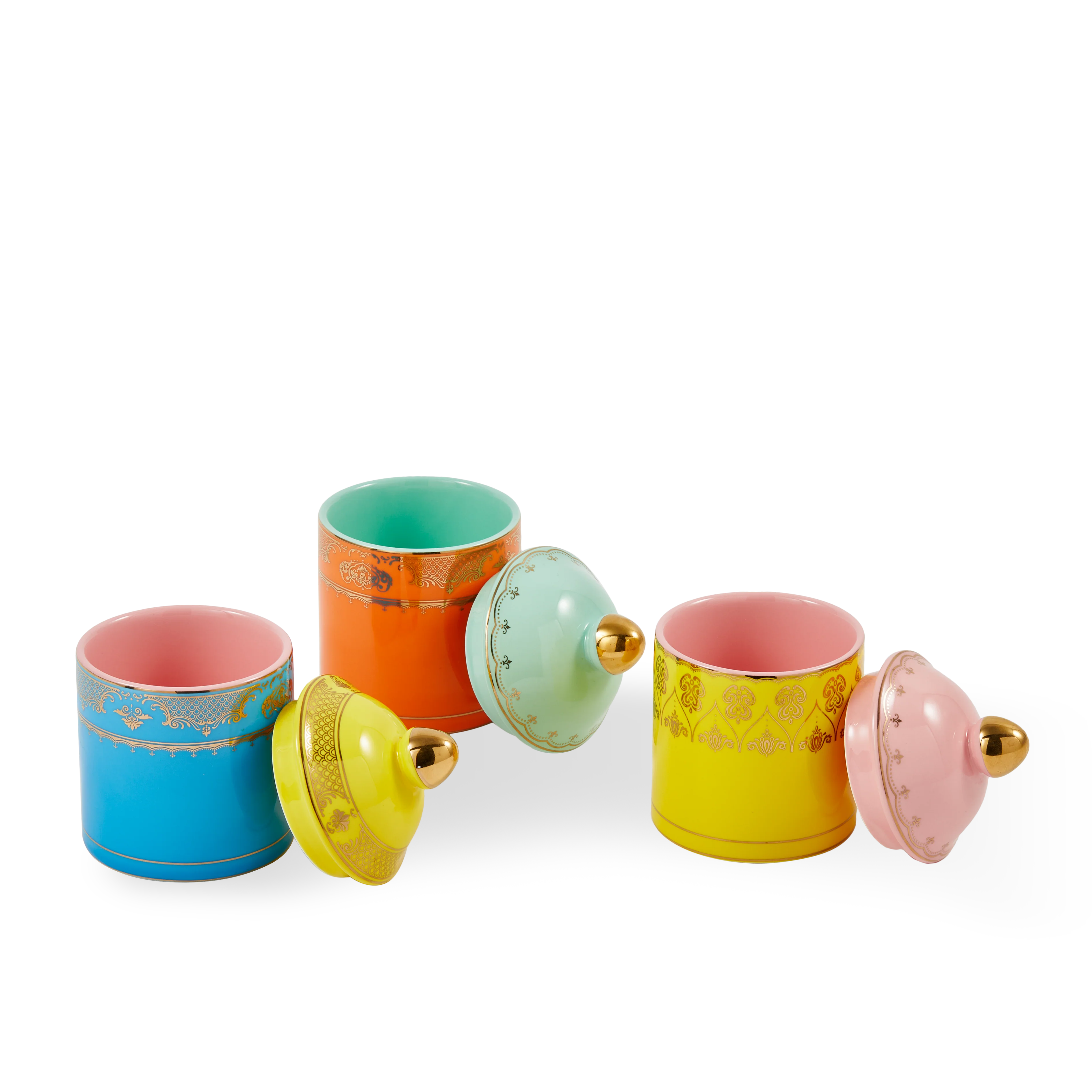 Słoik porcelanowy GRANDPA niebieski z żółtym - Image 7