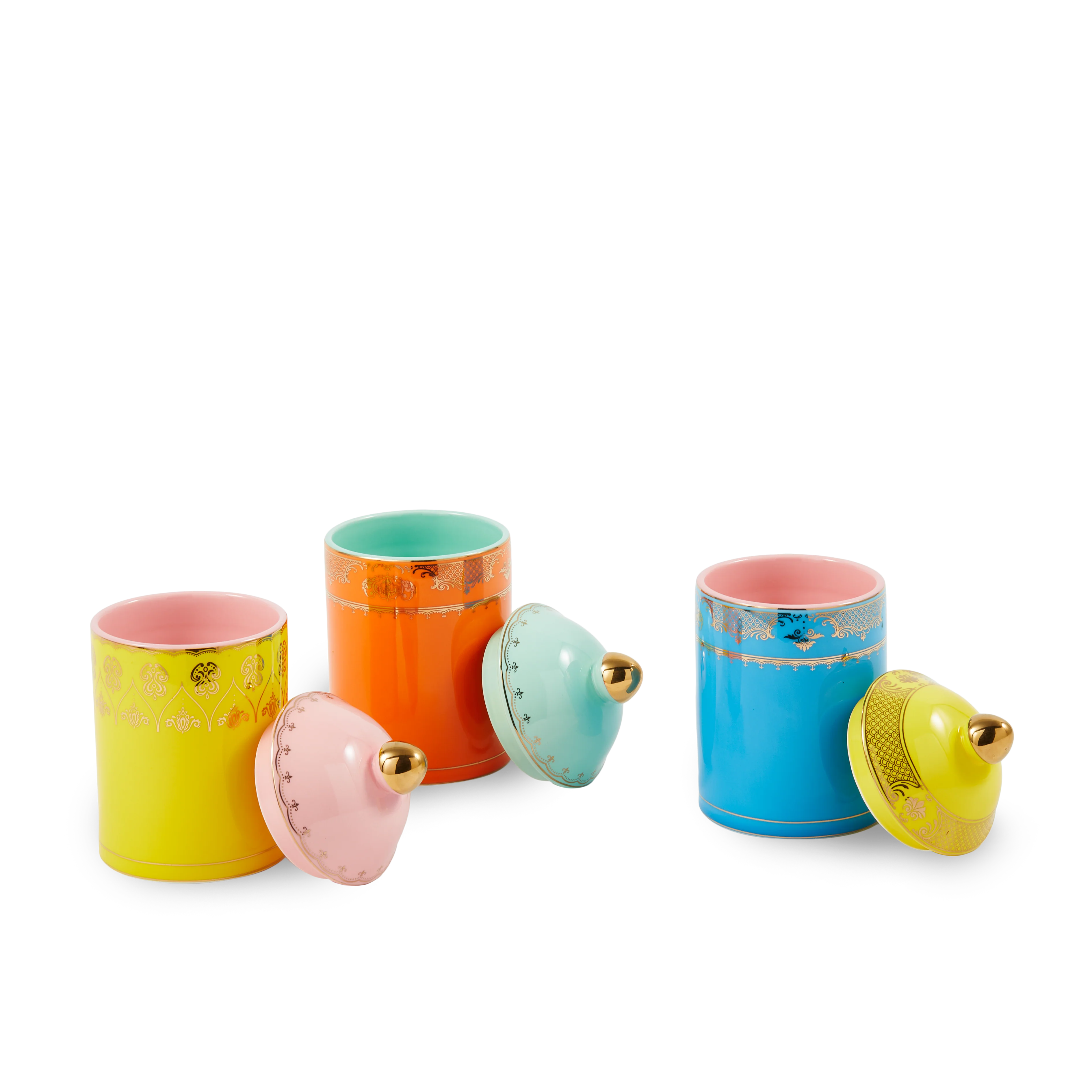 Słoik porcelanowy GRANDPA pomarańczowy z miętowym - Image 6
