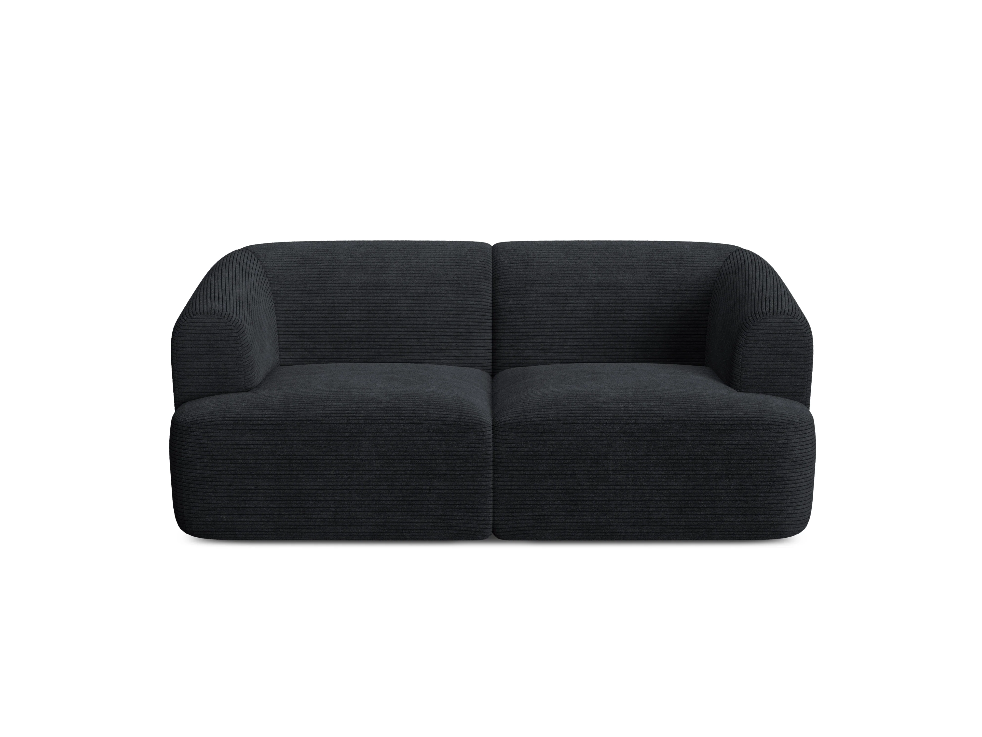 Sofa 2-osobowa CAMPI czarny sztruks - Image 4