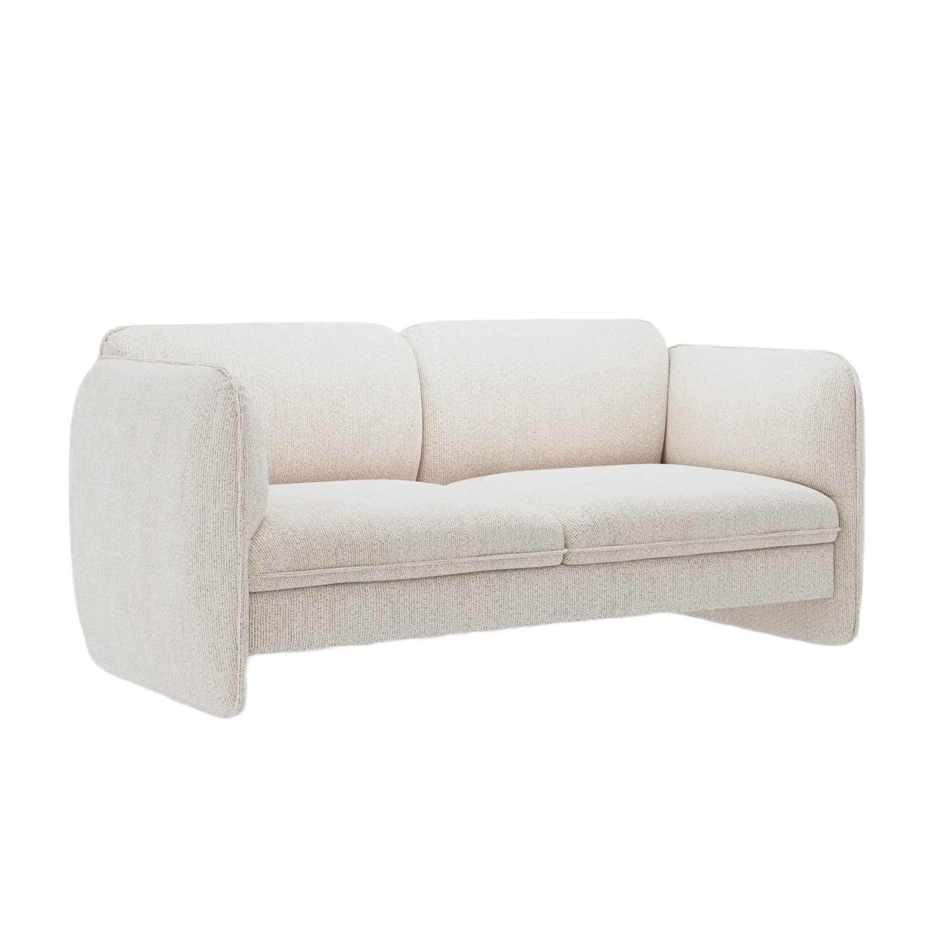 Sofa 2-osobowa GEORGIA jasnobeżowy szenil