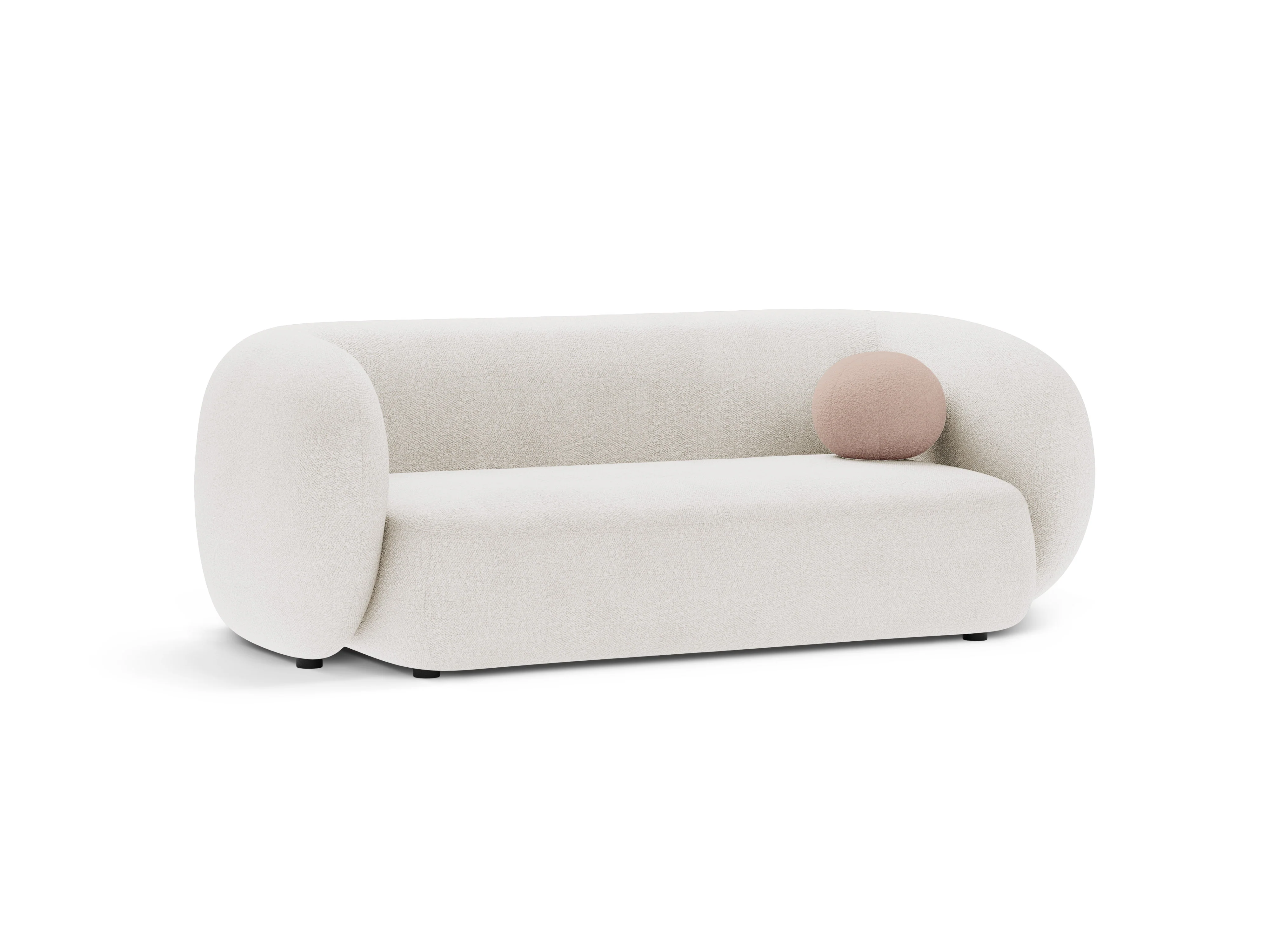 Sofa 2-osobowa KATE biały boucle - Image 2