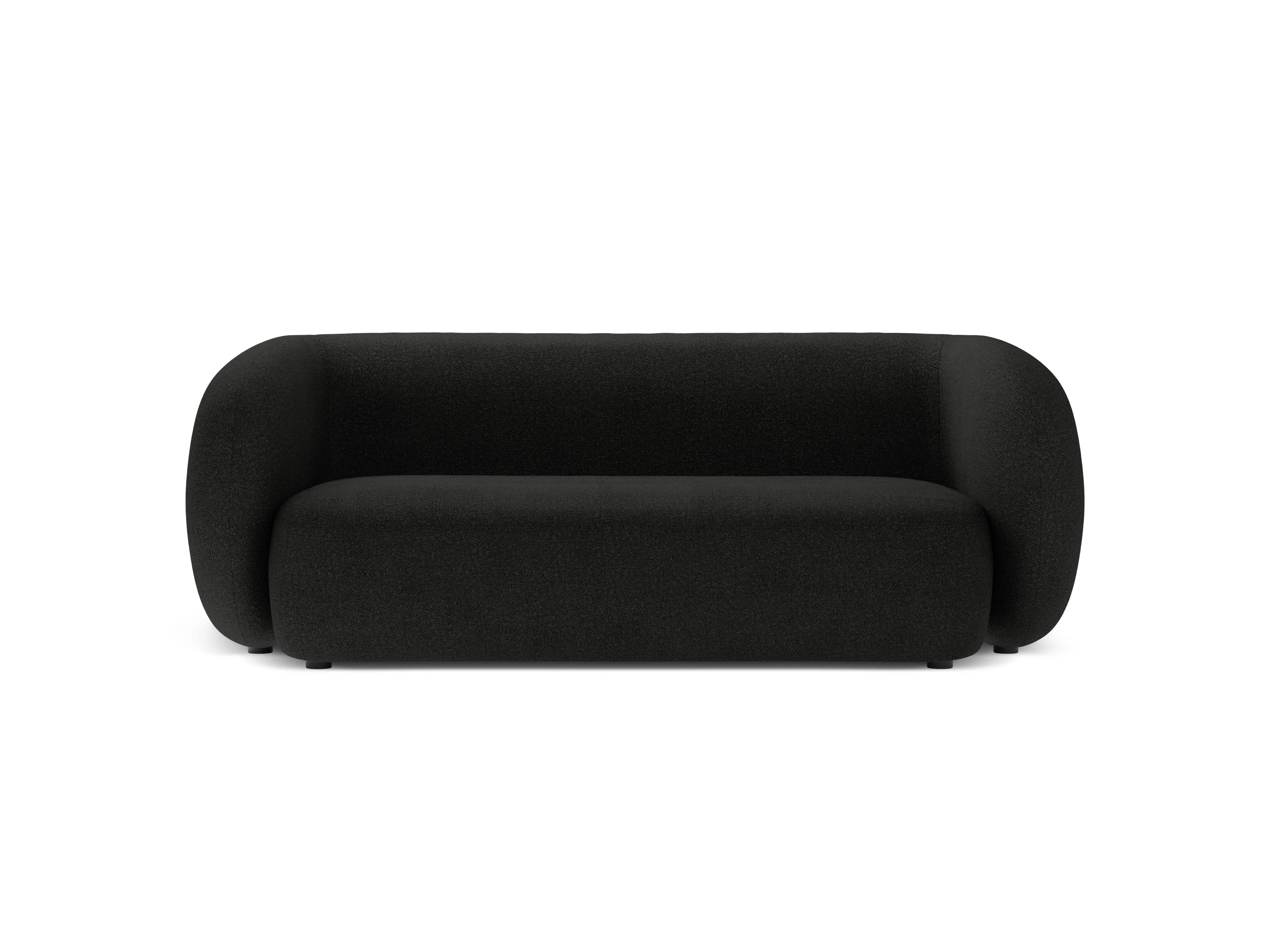 Sofa 2-osobowa KATE czarny boucle