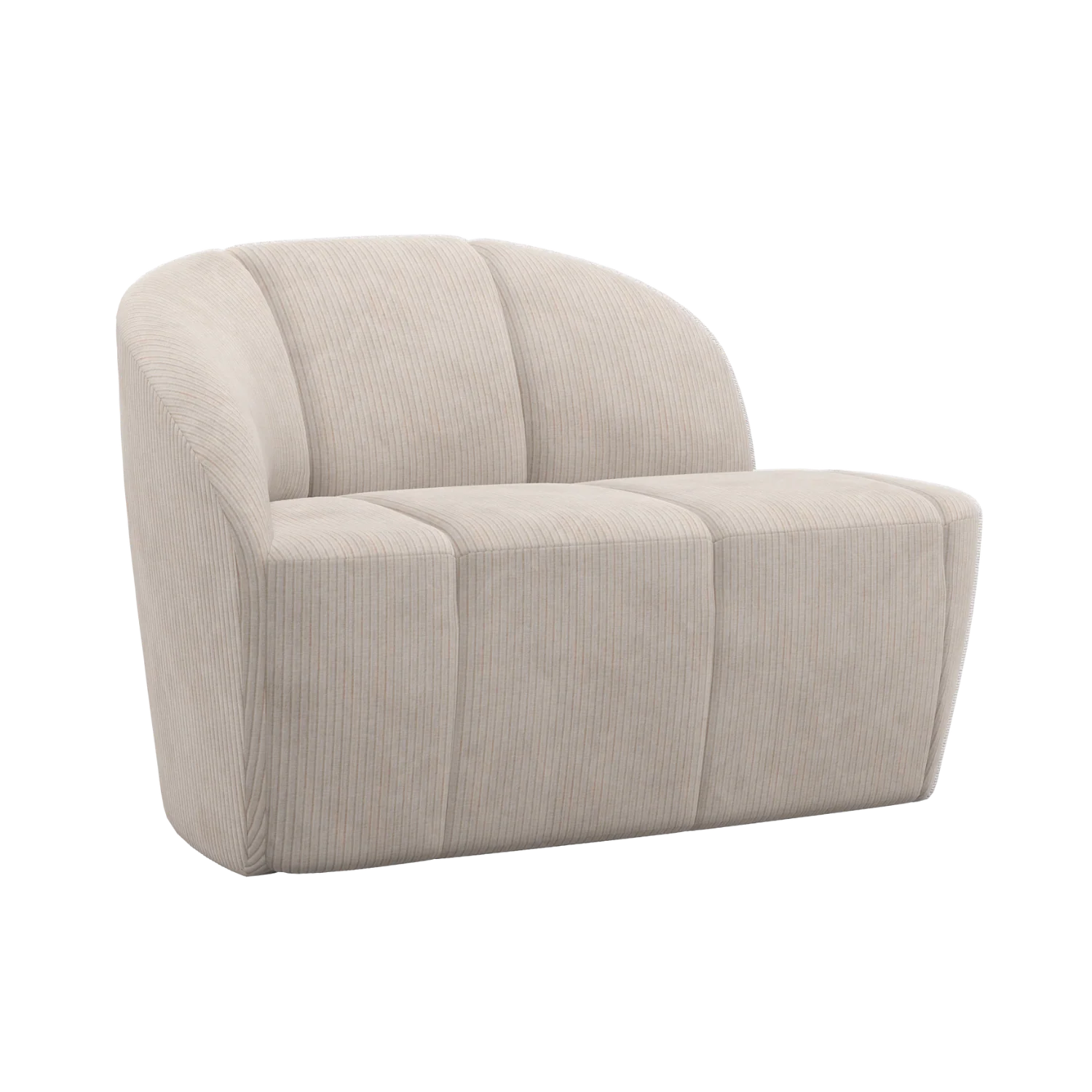 Sofa 2-osobowa lewostronna MOJO ecru sztruks